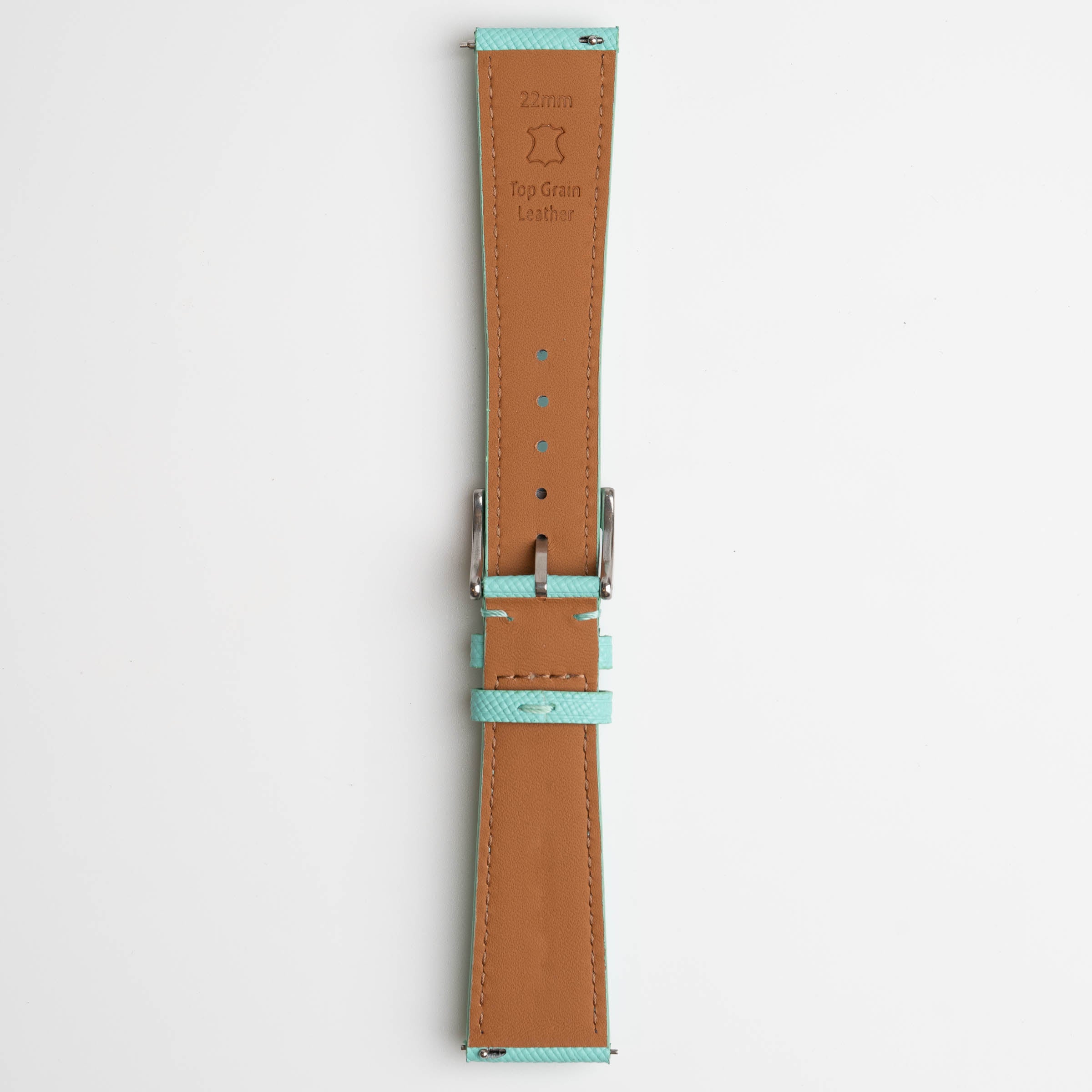 Saffiano Lux Light Blue Watch Strap
