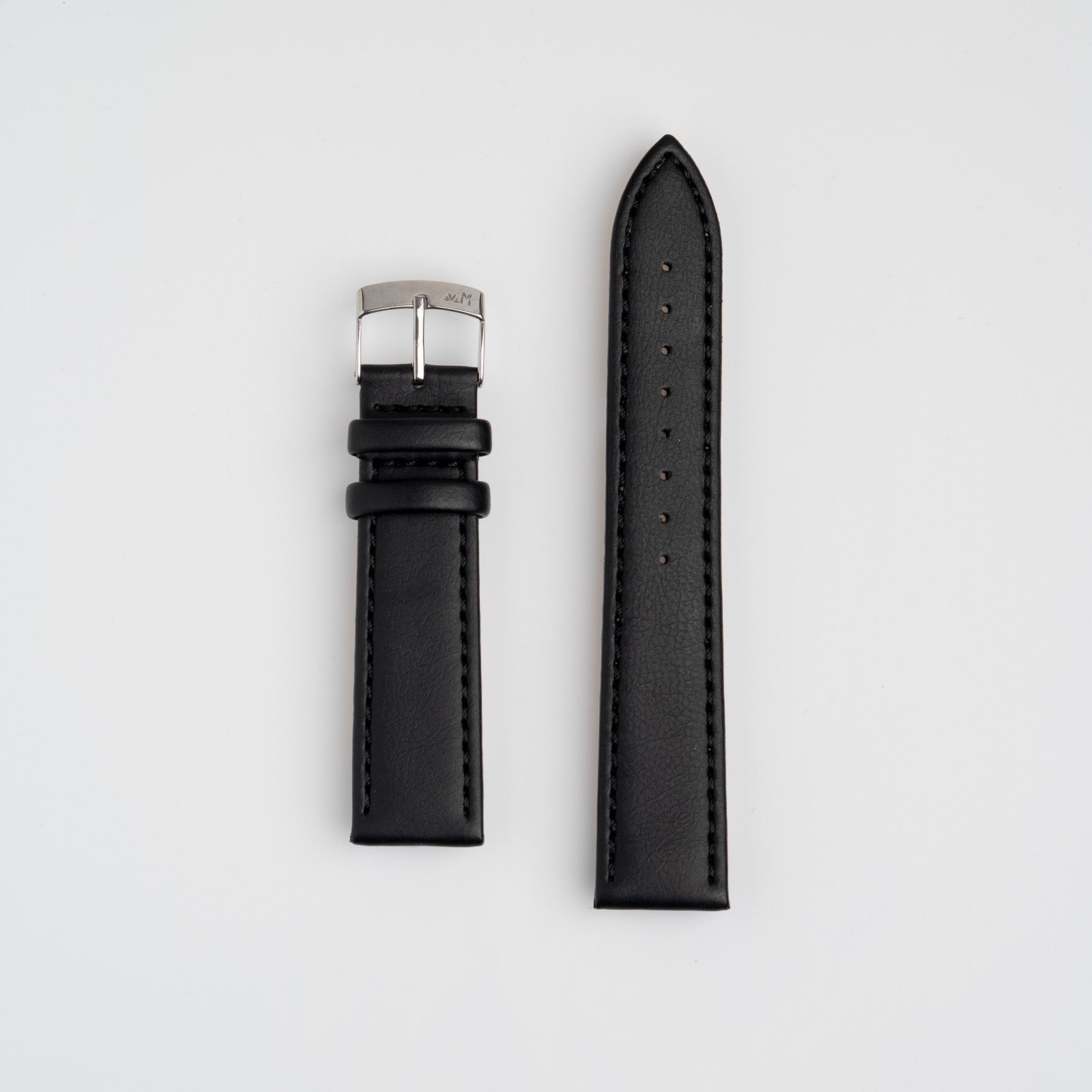 Morellato Abete Black Vegan Watch Strap 18mm & 20mm