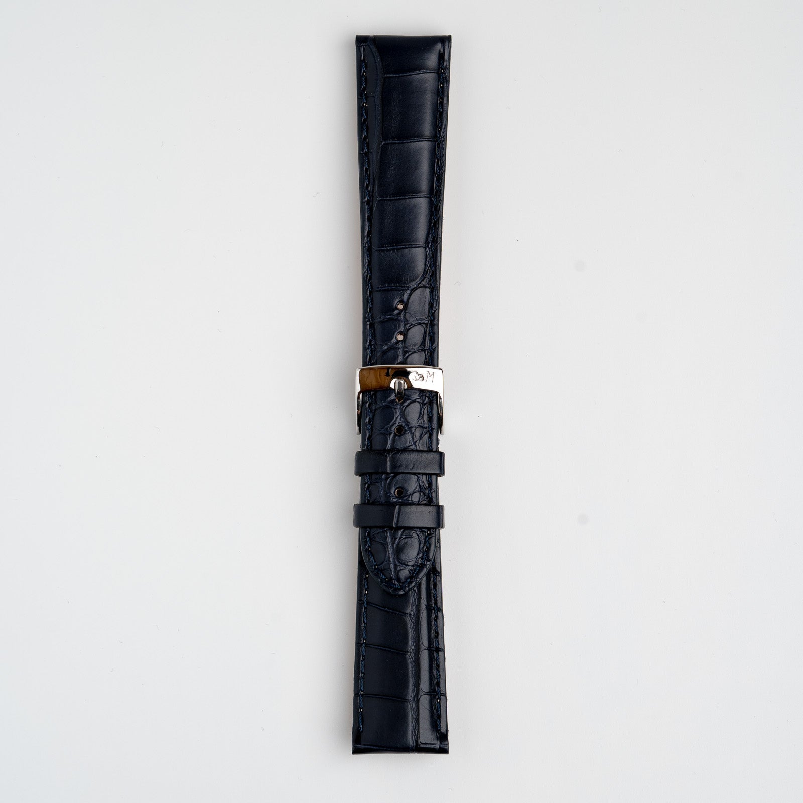 Amadeus Alligator Matt Blue Watch Strap