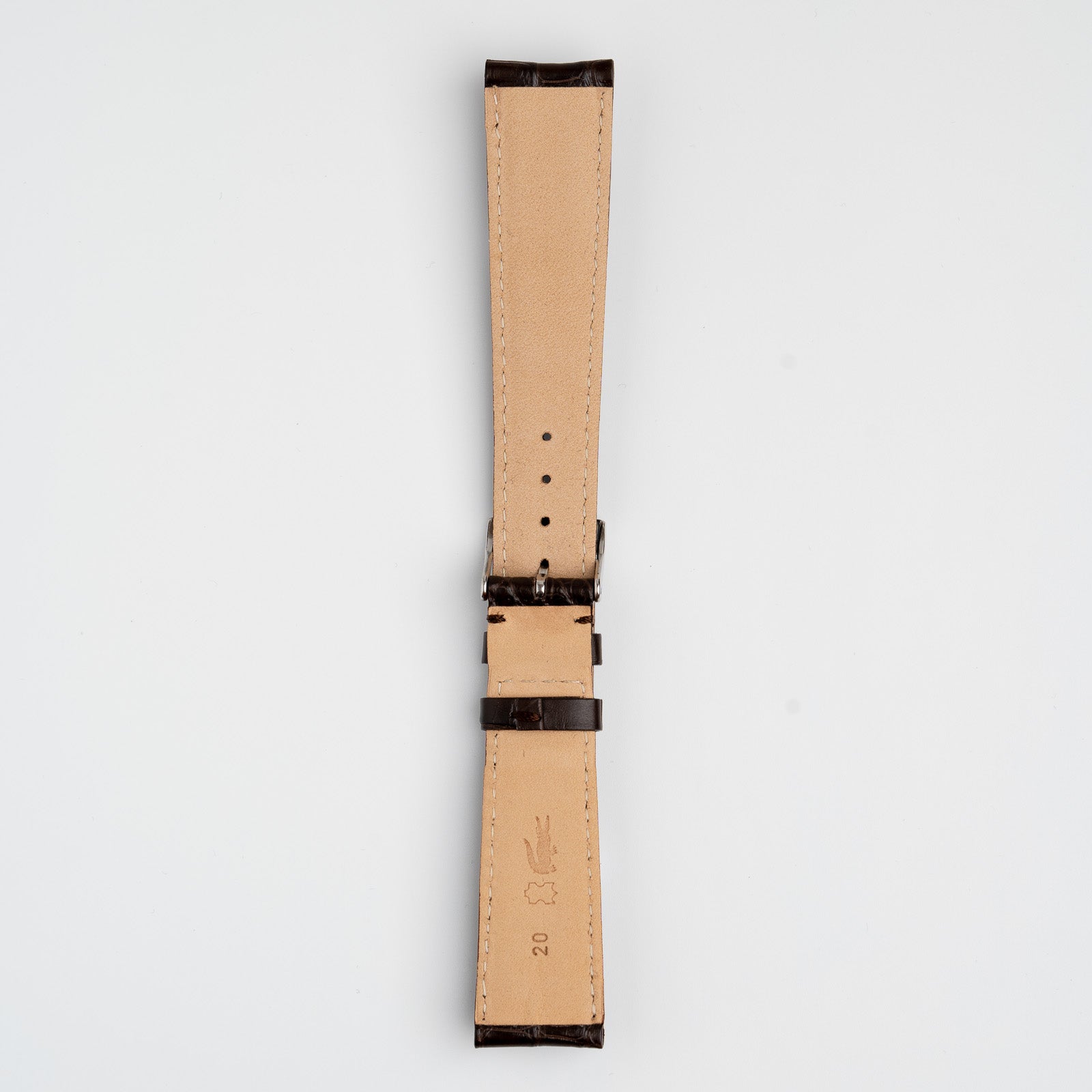 Amadeus Alligator Matt Brown Watch Strap