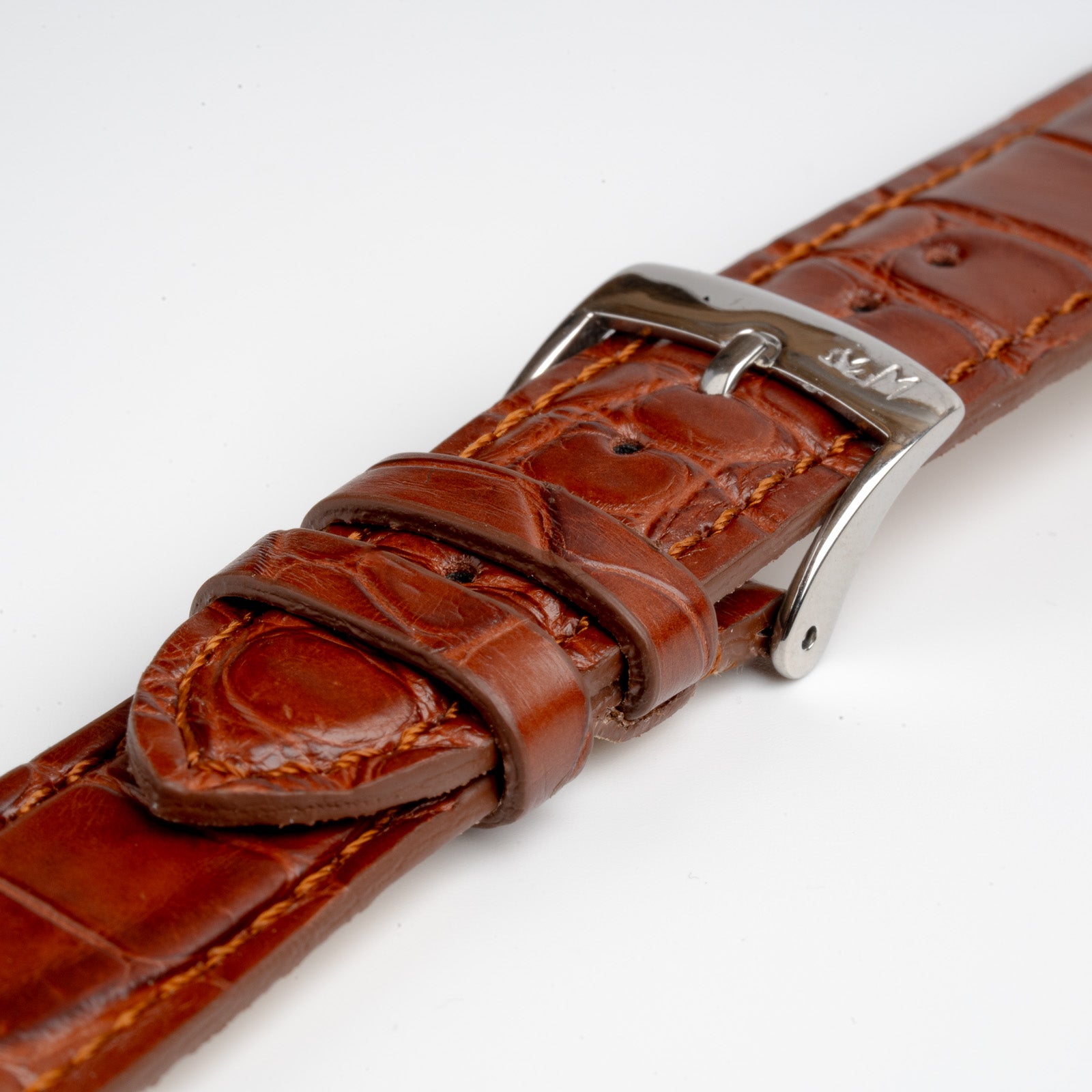 Amadeus Alligator Matt Tan Watch Strap