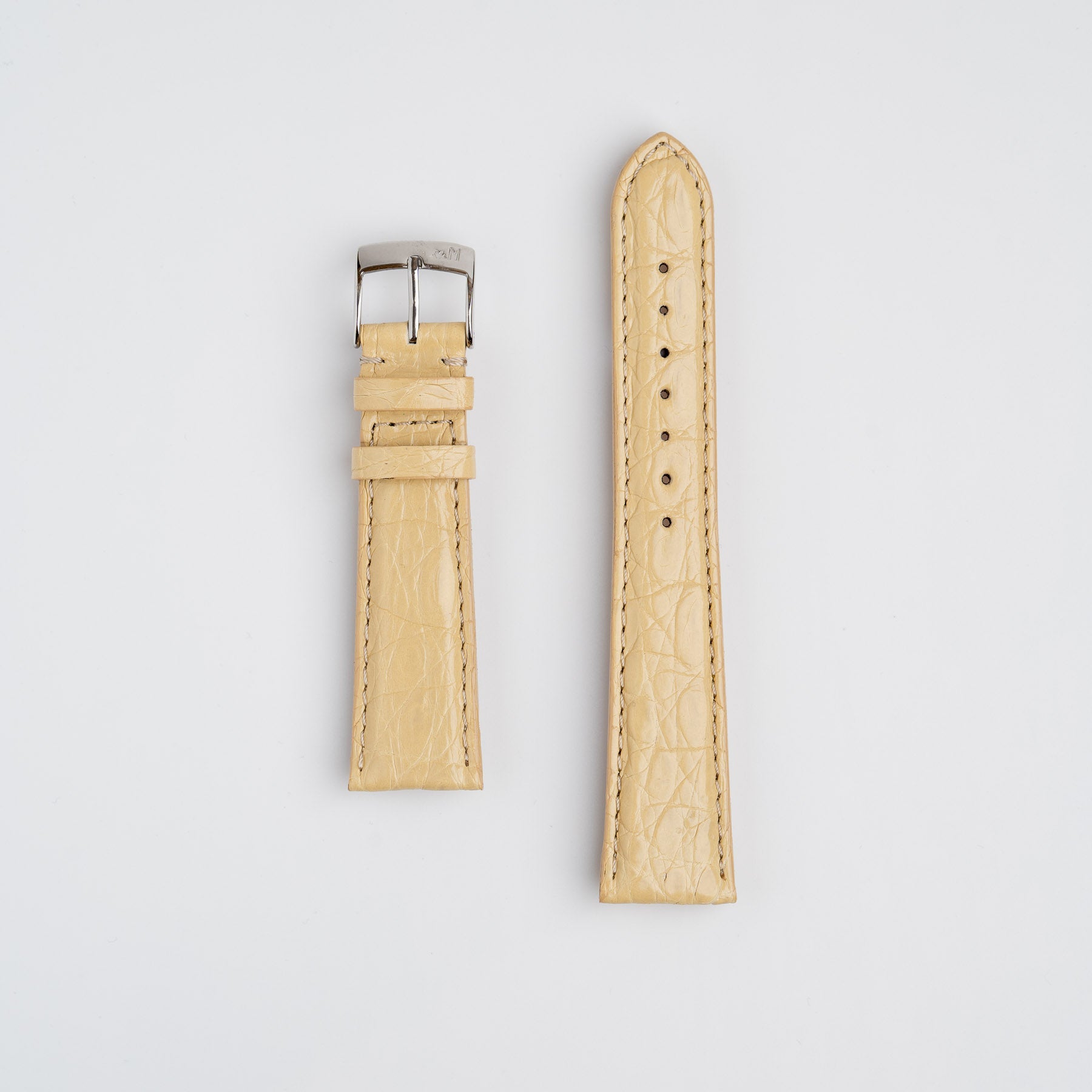 Amadeus Beige Crocodile Watch Strap