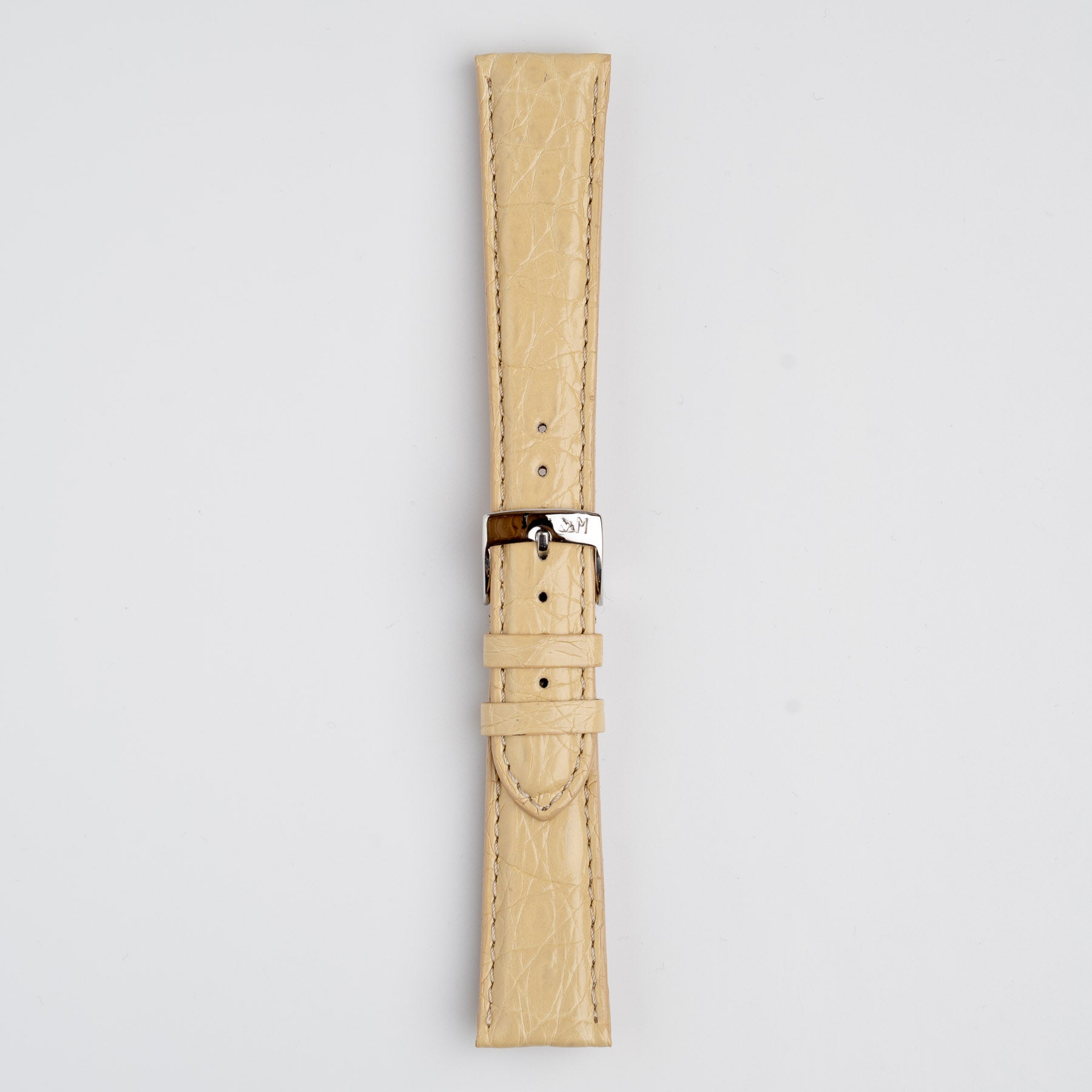 Amadeus Beige Crocodile Watch Strap