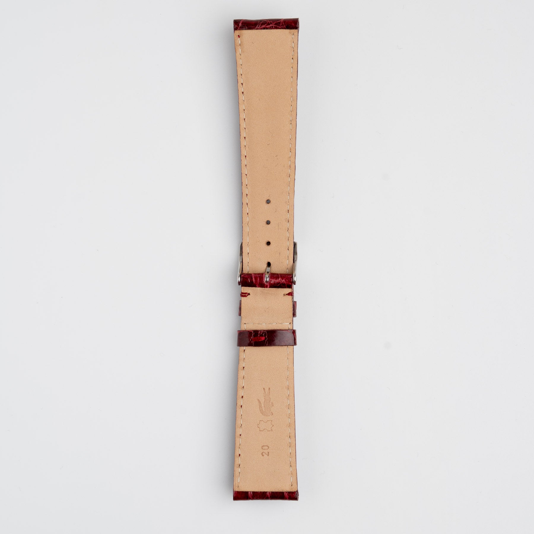 Amadeus Red Crocodile Watch Strap