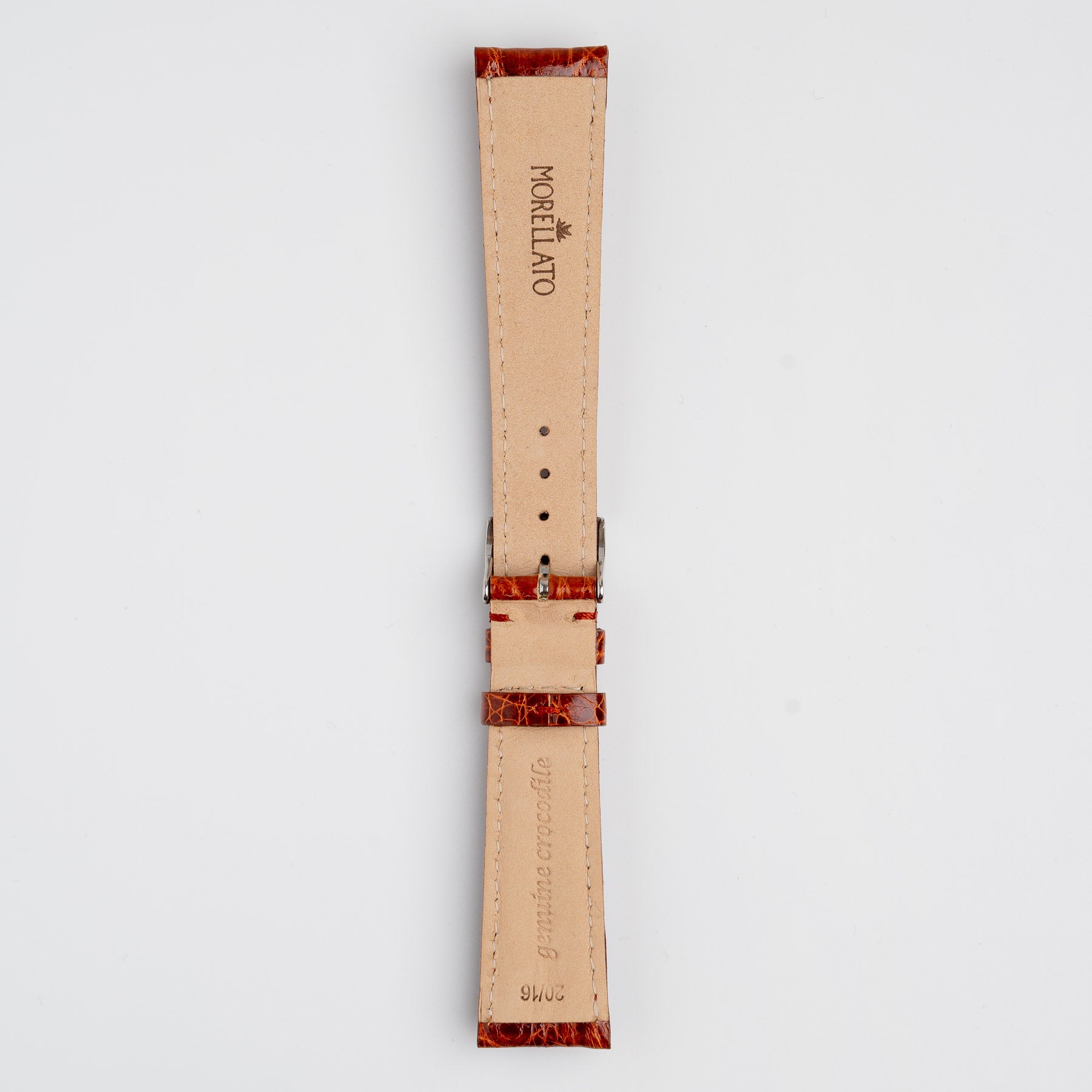 Amadeus Tan XL Crocodile Watch Strap