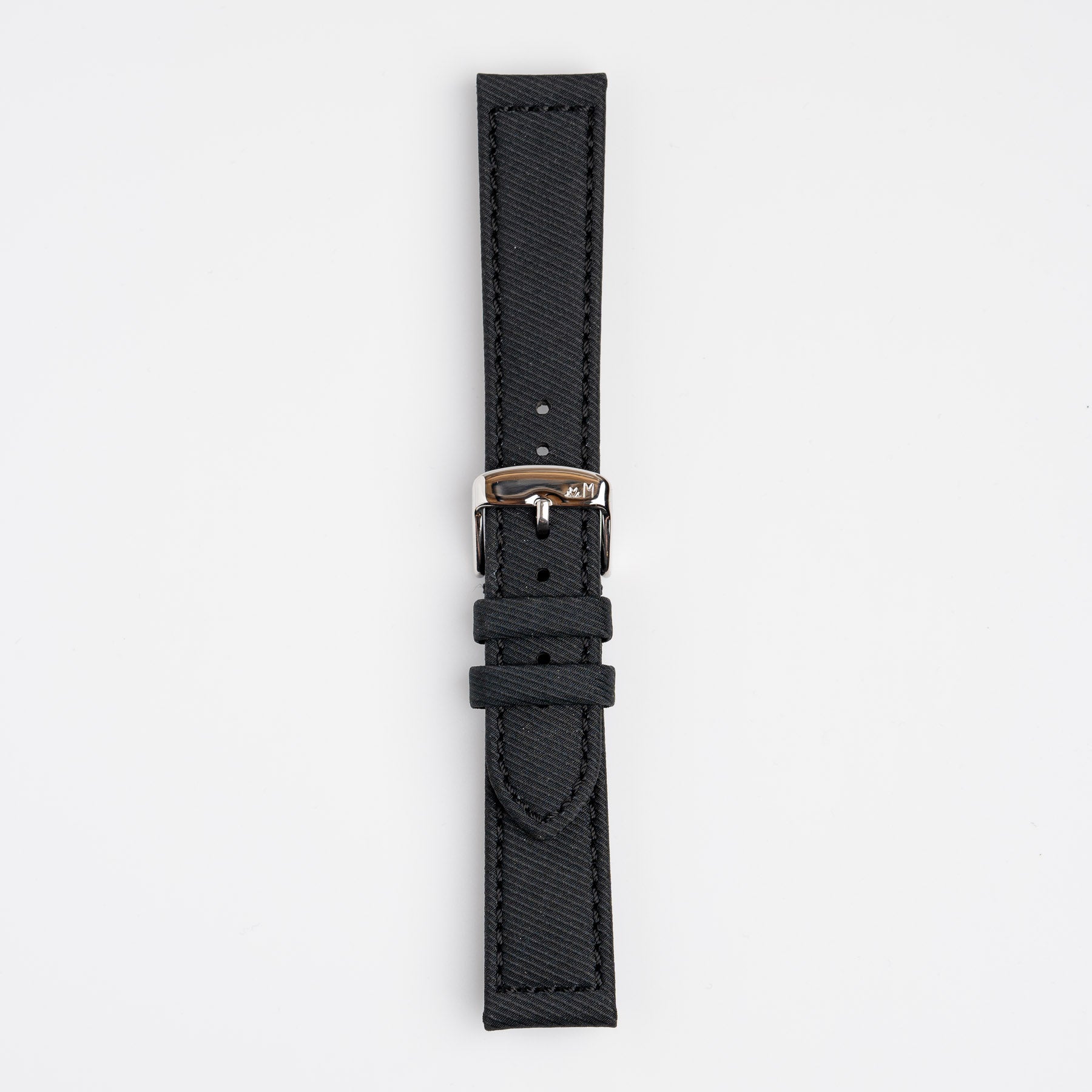 Corfu Recycle Fabric Black Watch Strap