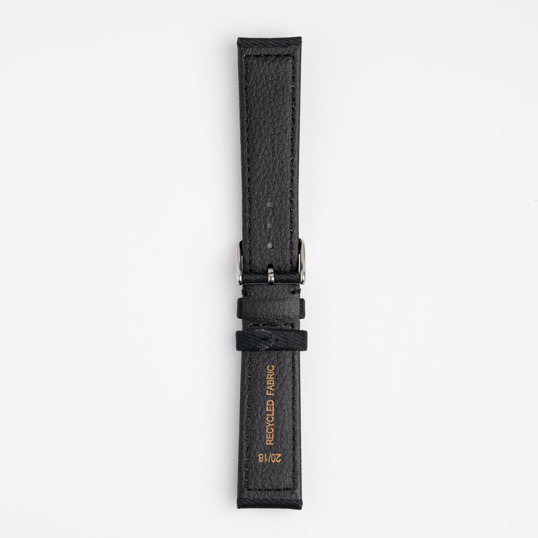 Corfu Recycle Fabric Black Watch Strap