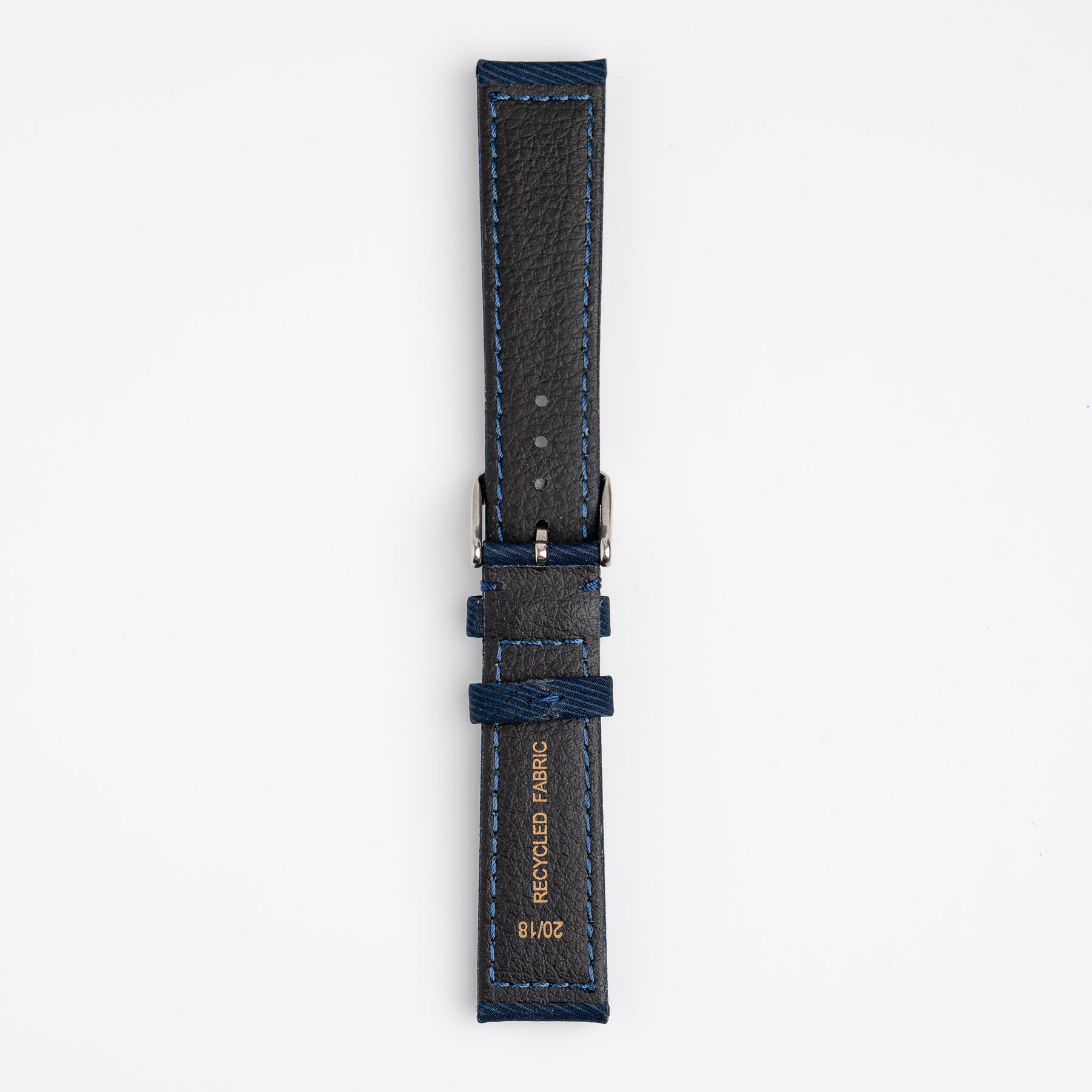 Corfu Recycle Fabric Blue Watch Strap