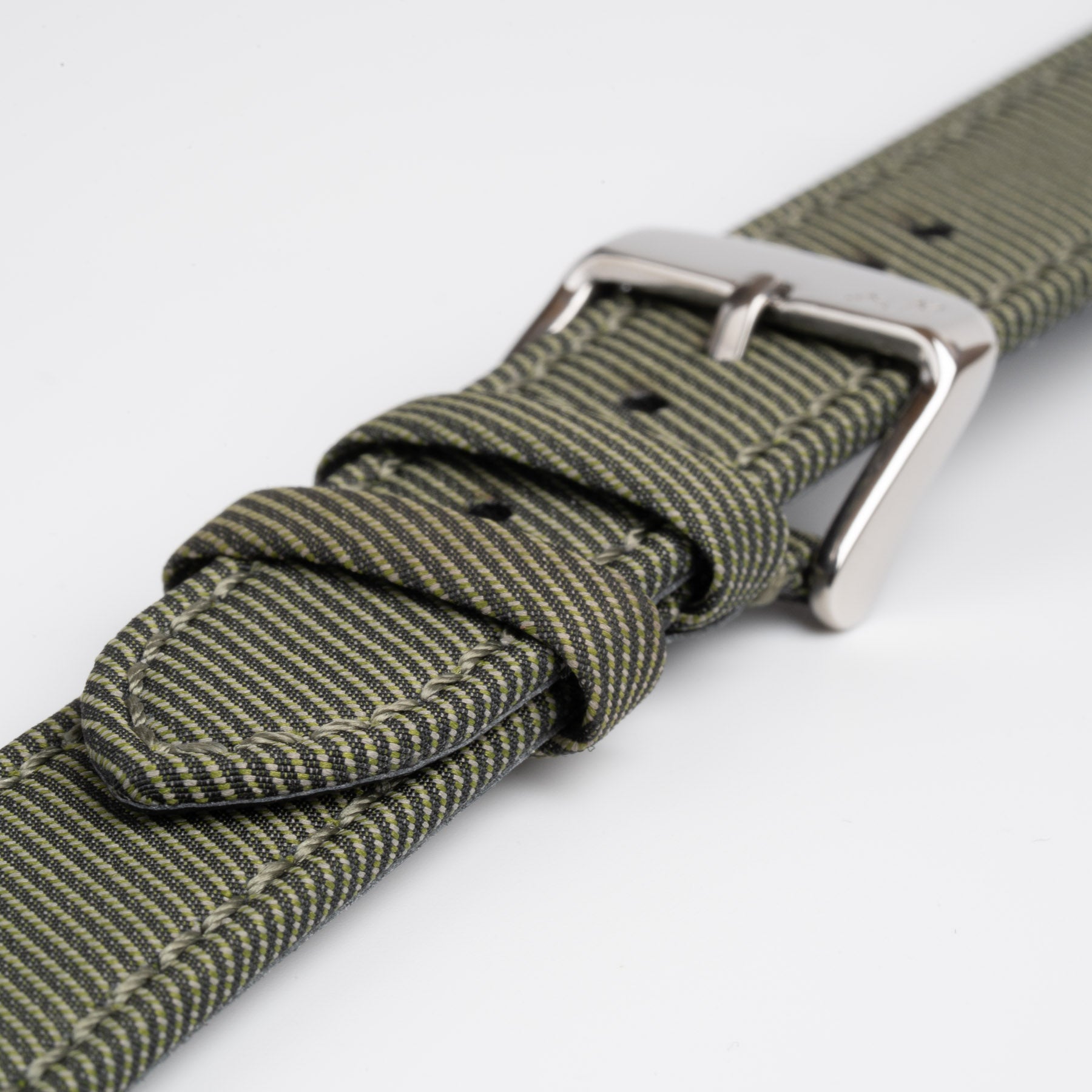 Corfu Recycle Fabric Green Watch Strap
