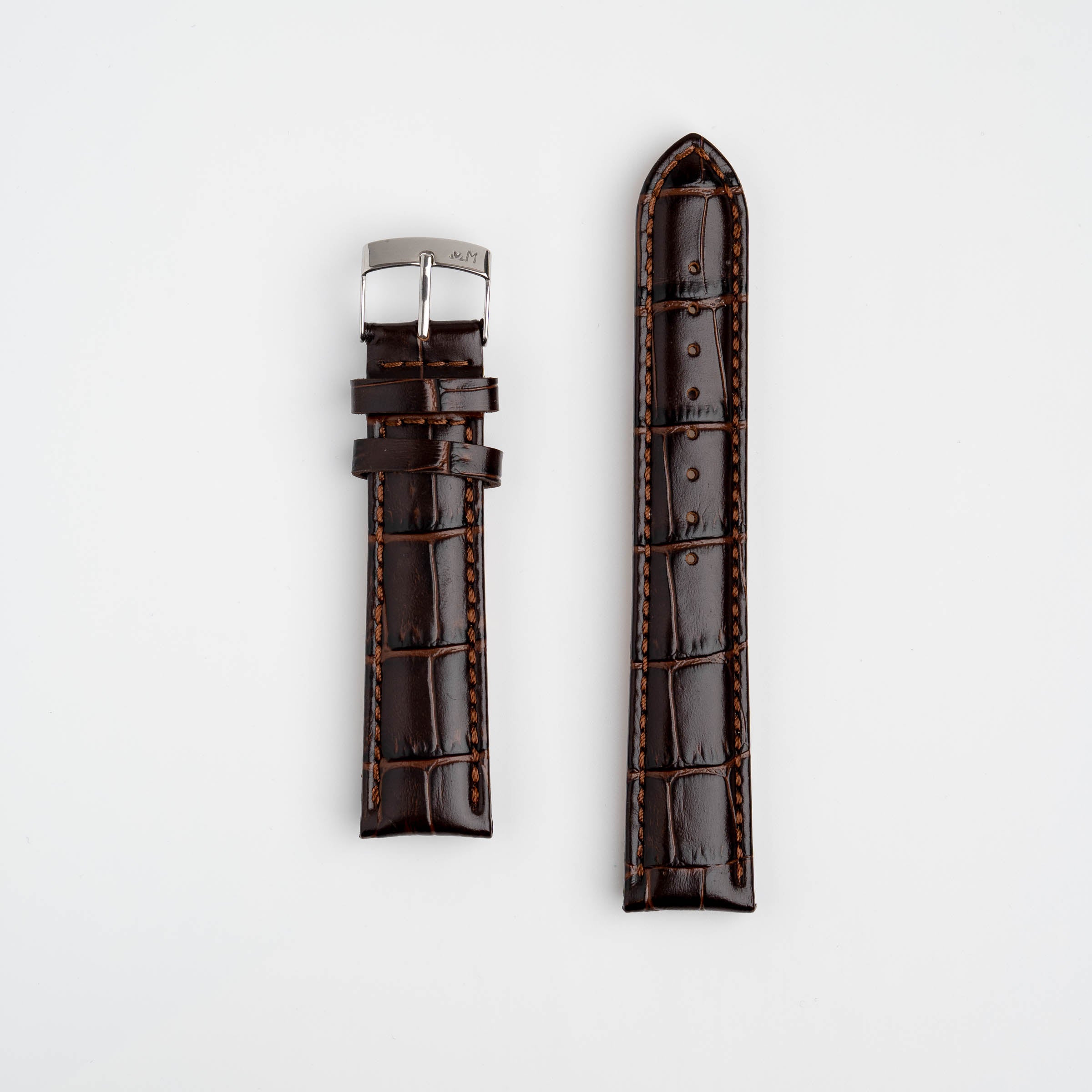 Samba Alligator Grain Brown Watch Strap