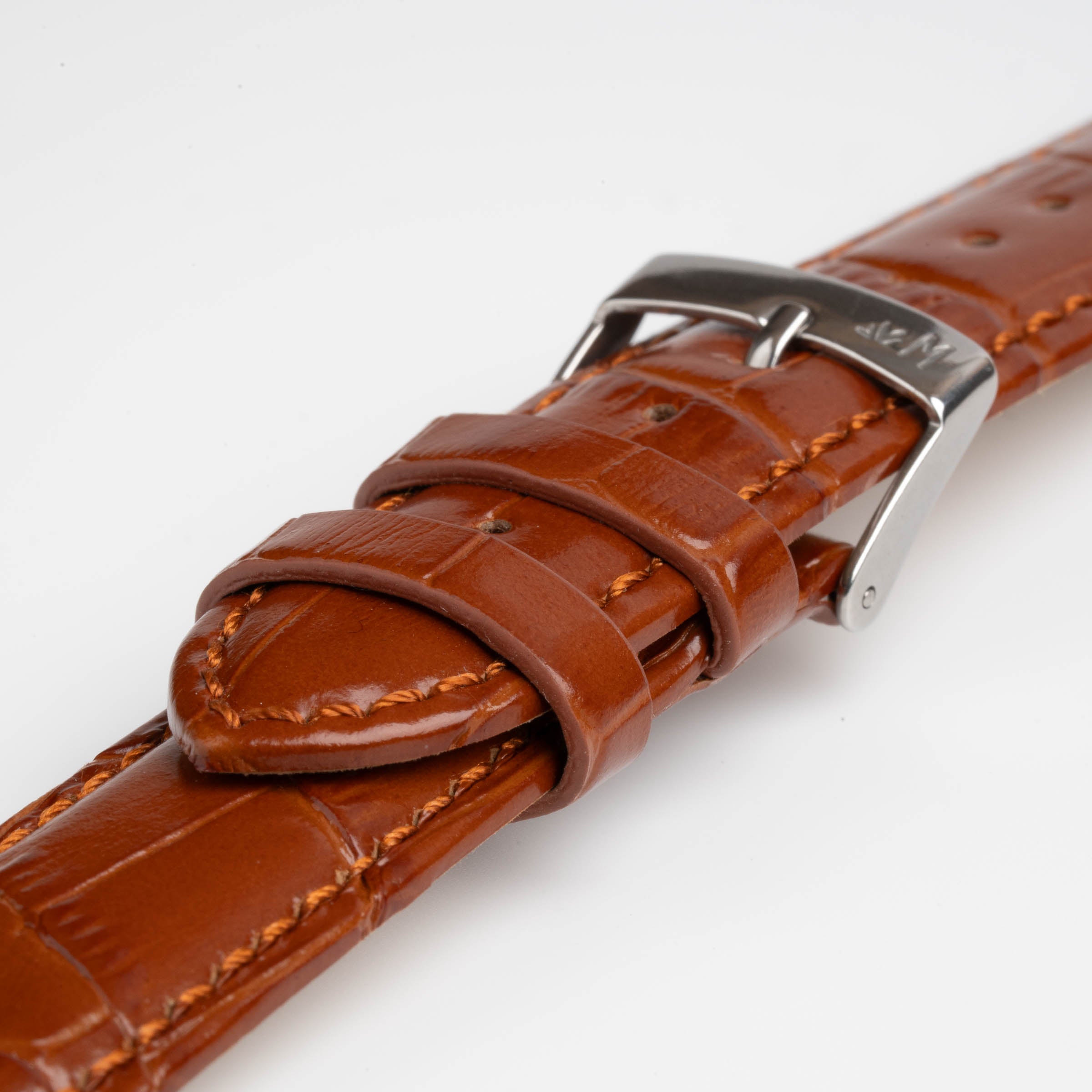 Samba Alligator Grain Tan Watch Strap