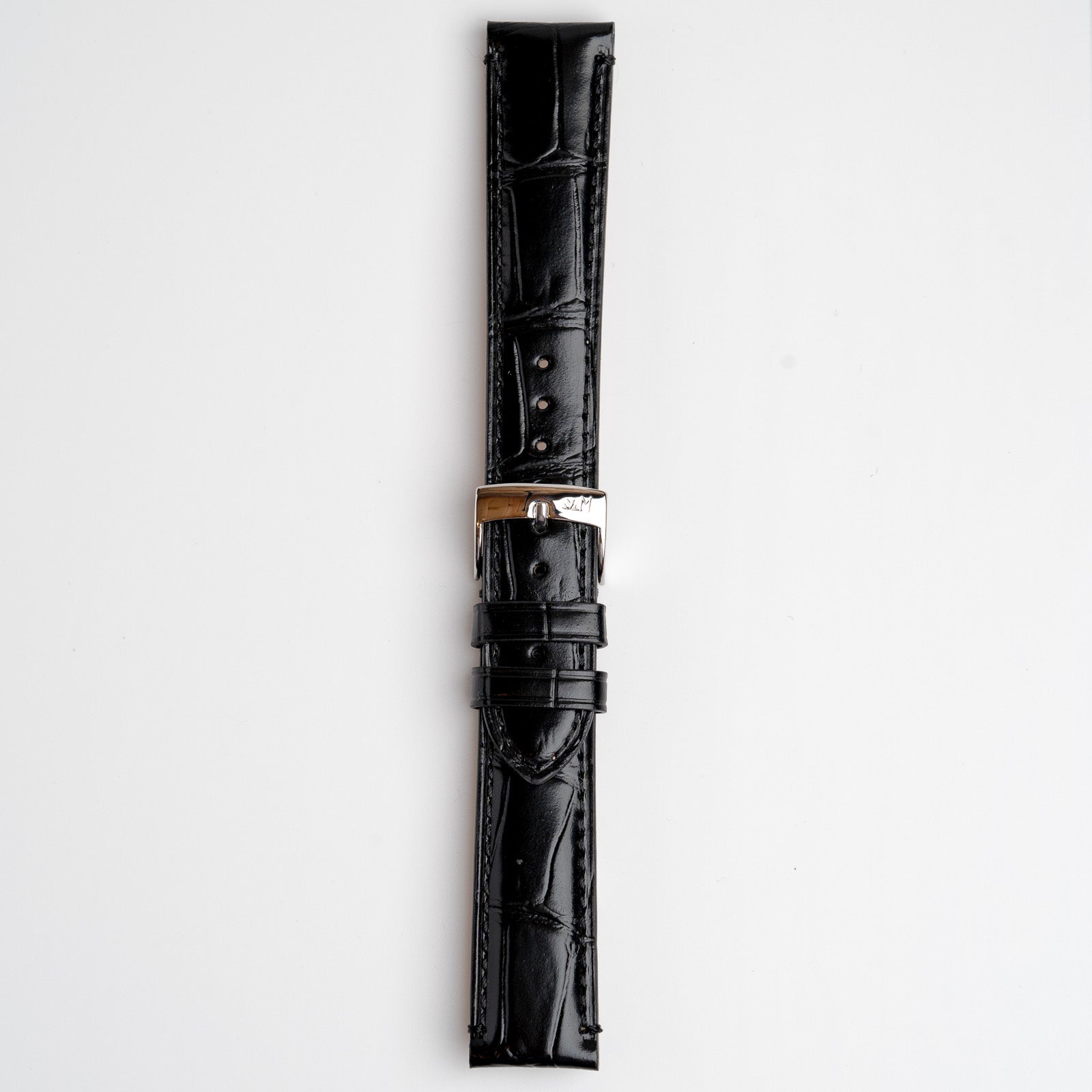 Tiepolo Alligator Grain Black Watch Strap