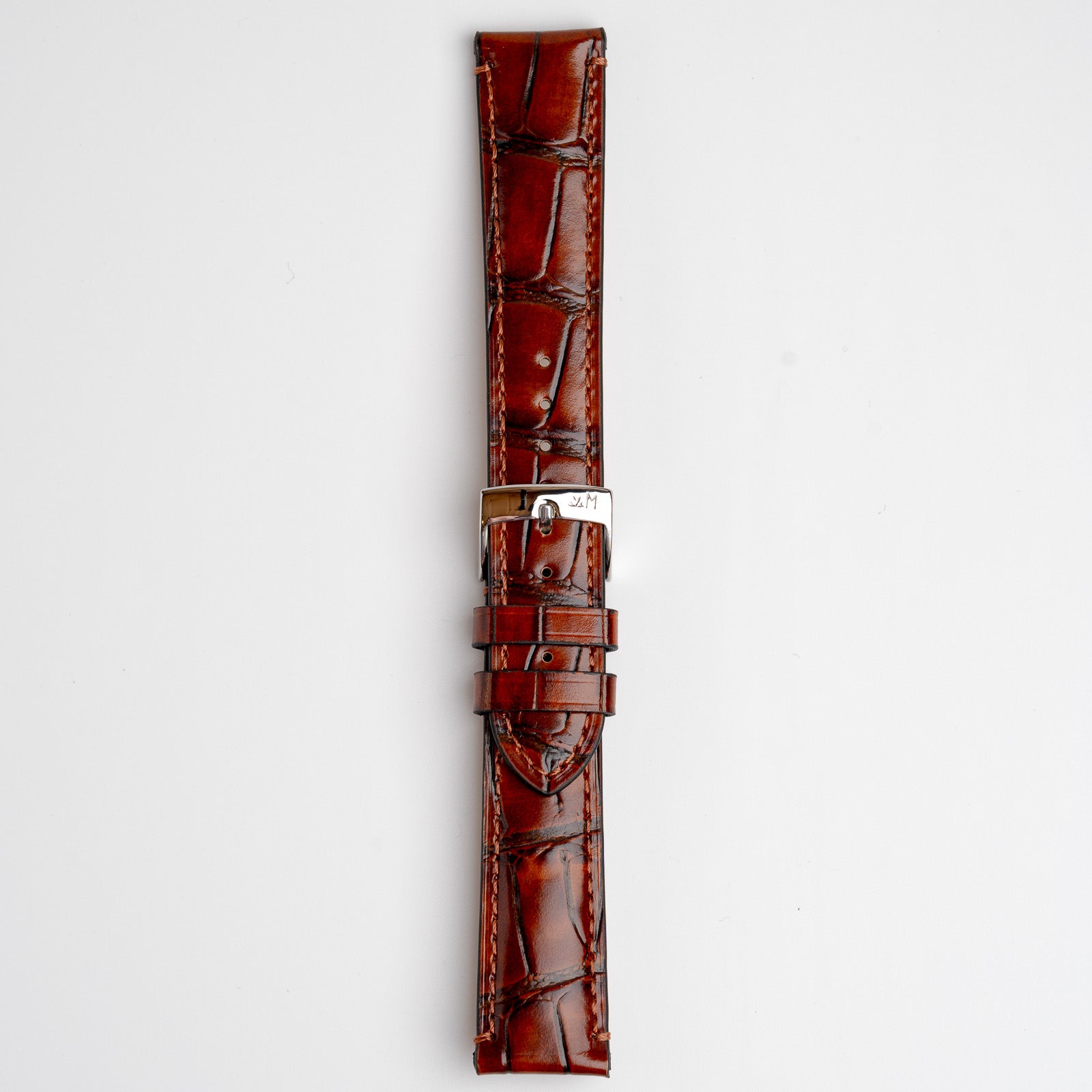 Tiepolo Alligator Grain Tan Watch Strap