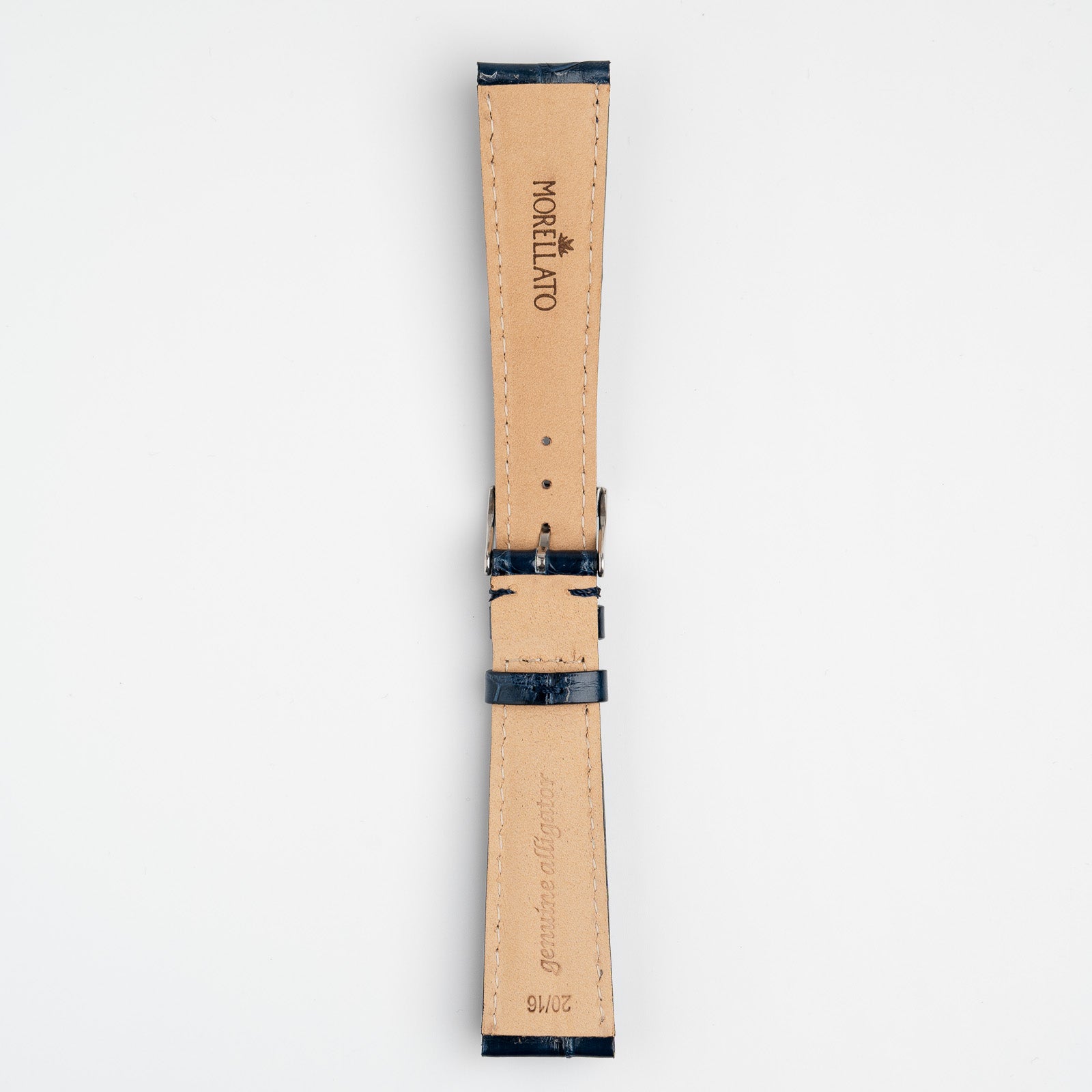 Volterra Coco Alligator Blue Watch Strap