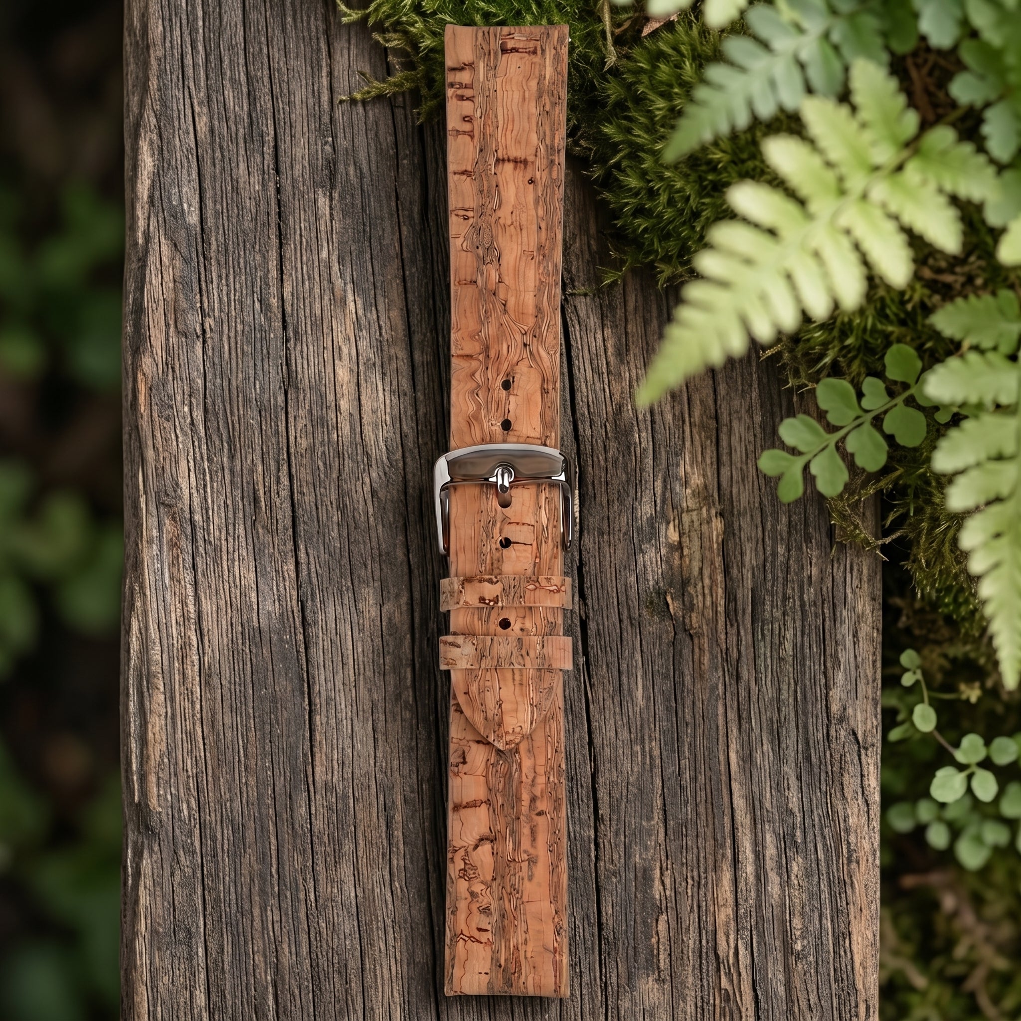 Natural Cork Tan Watch Strap
