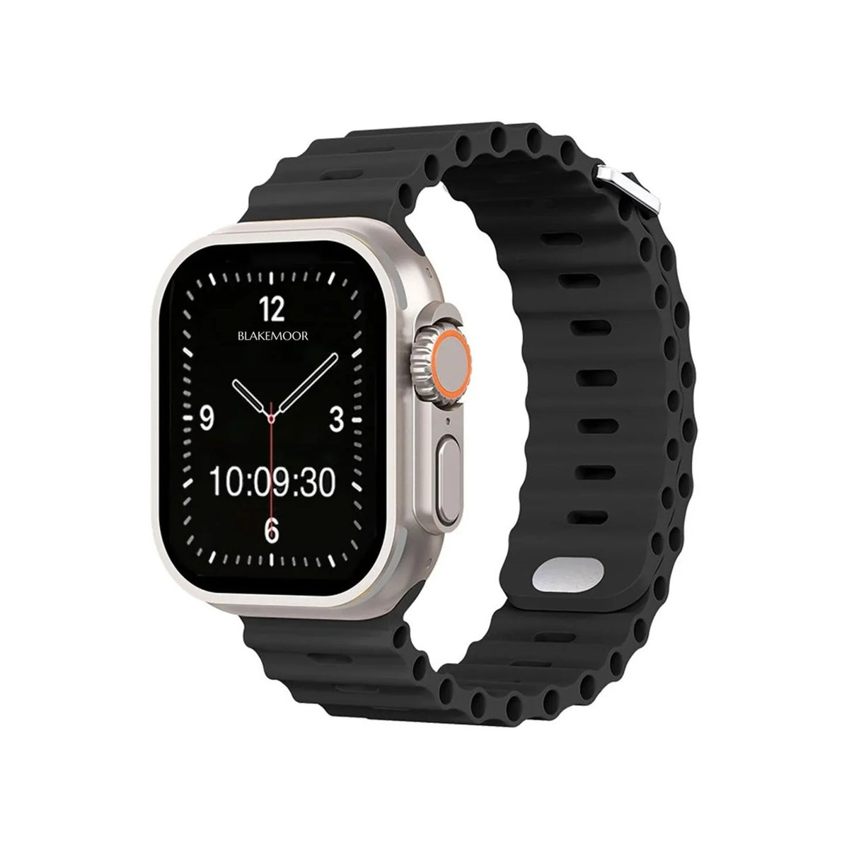 Oceanic Black Watch Strap For Apple