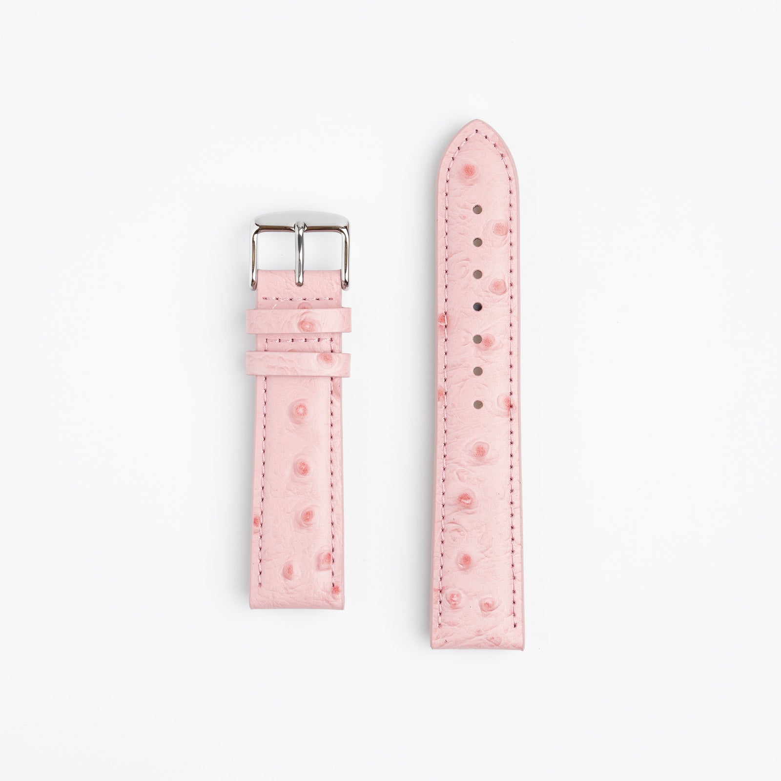 Sandbanks Ostrich Pink Watch Strap