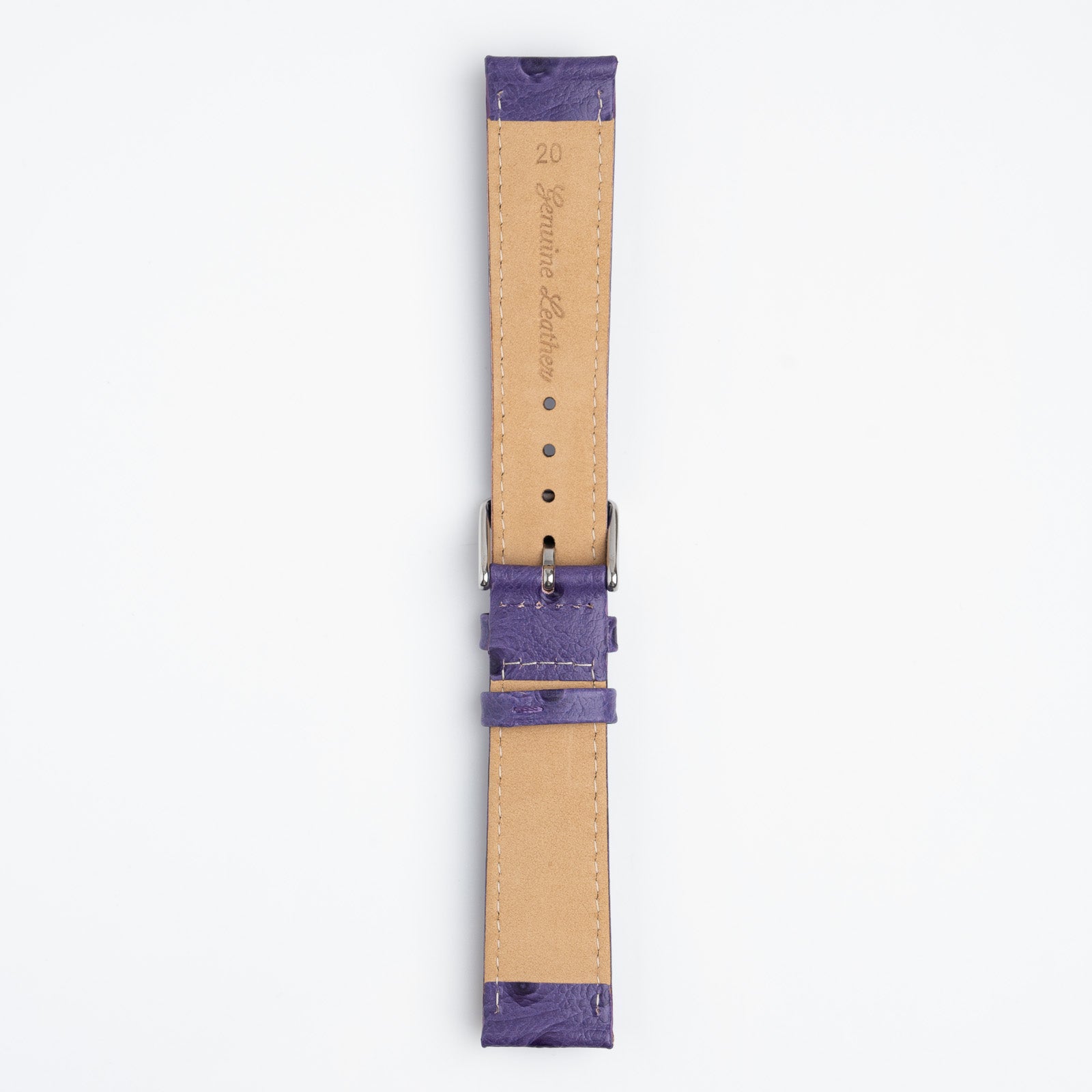 Sandbanks Ostrich Purple Watch Strap