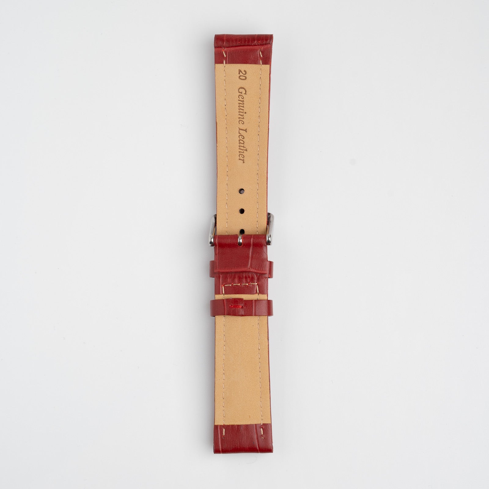 Mayfair Contour Red Watch Strap