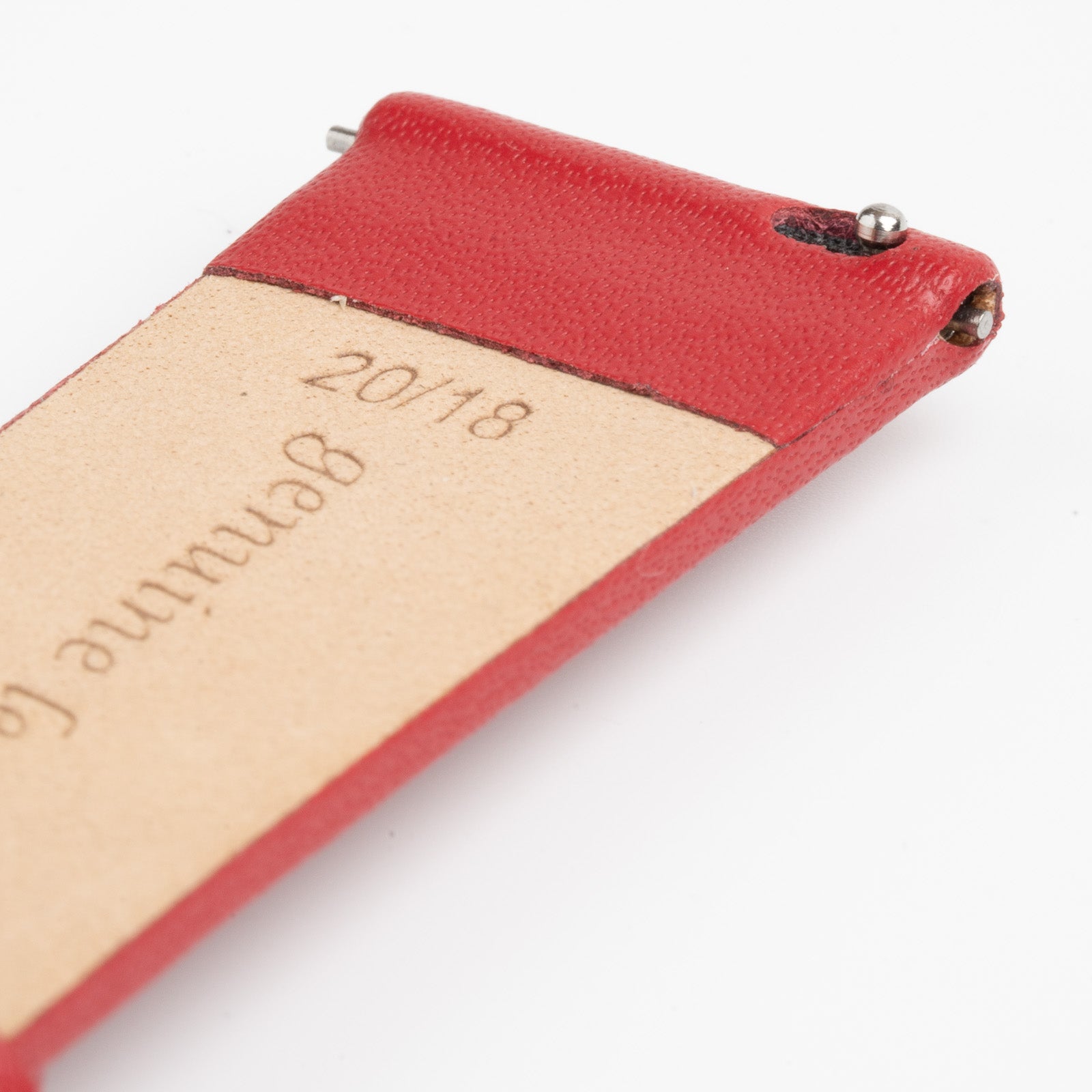 Windsor Smooth Quick Release Red Watch Strap