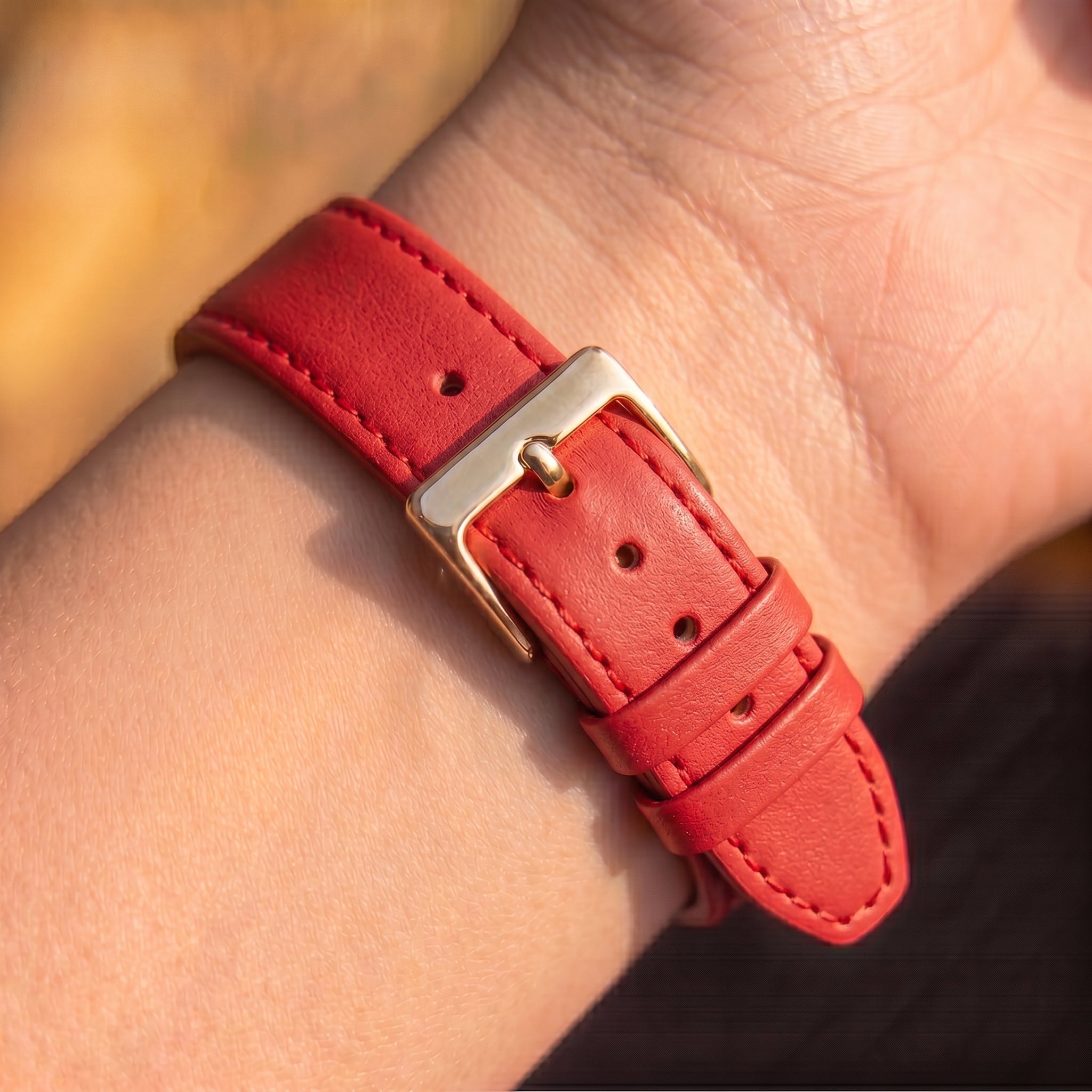 Mayfair Subtle Red Watch Strap