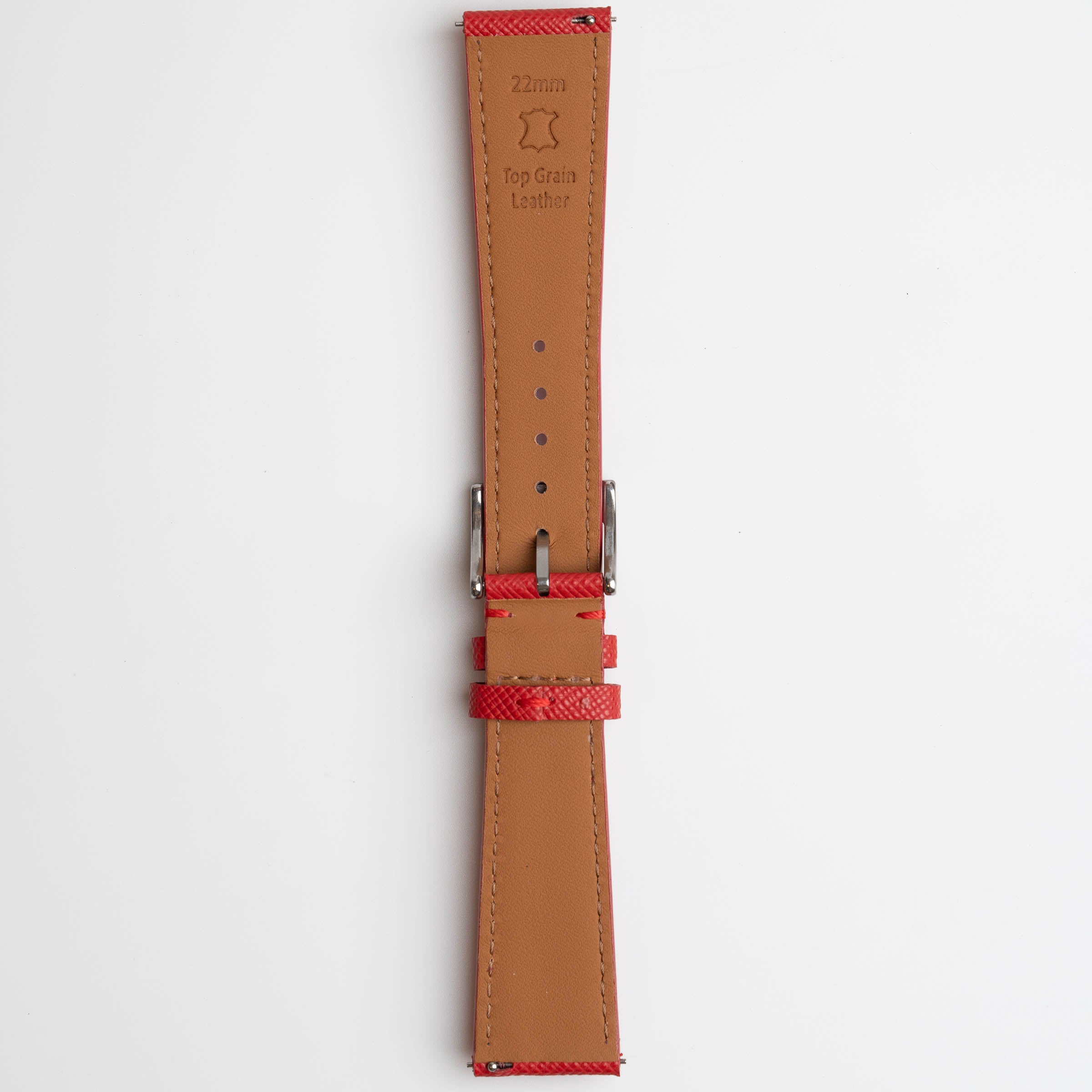 Saffiano Lux Red Watch Strap