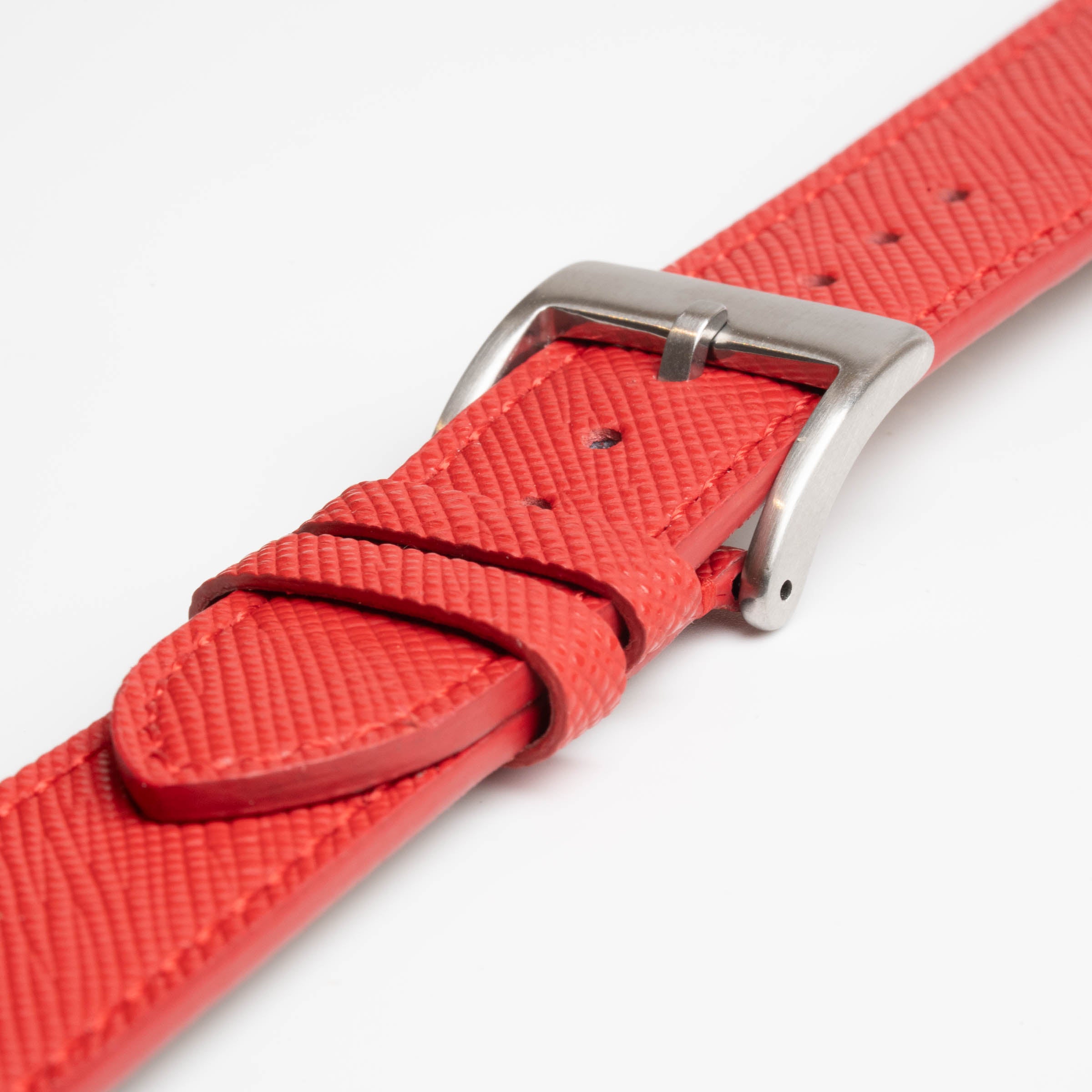 Saffiano Lux Red Watch Strap