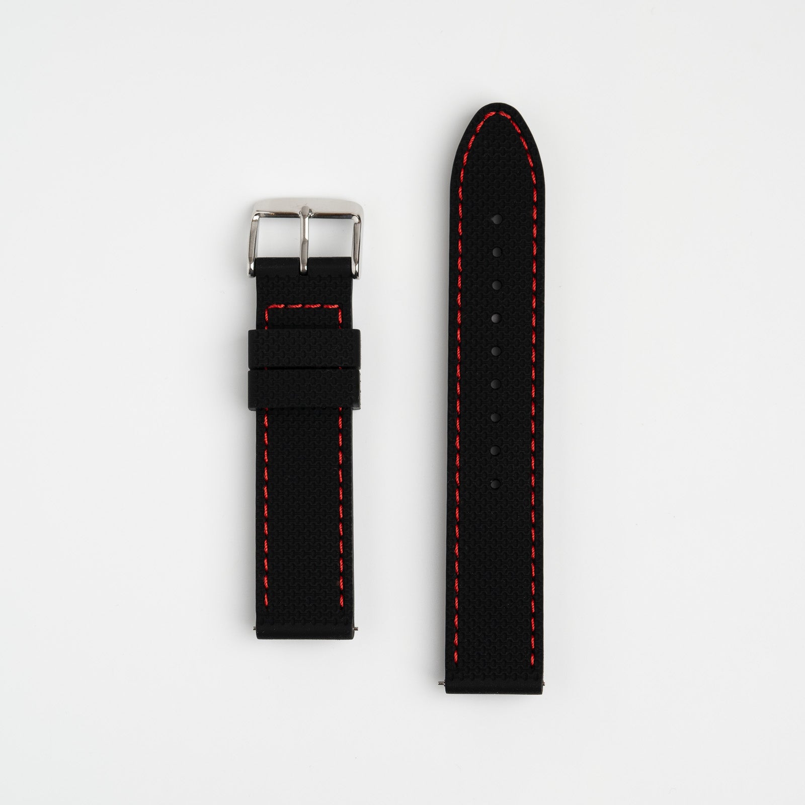 Anthracite Dash Quick Release Red Watch Strap