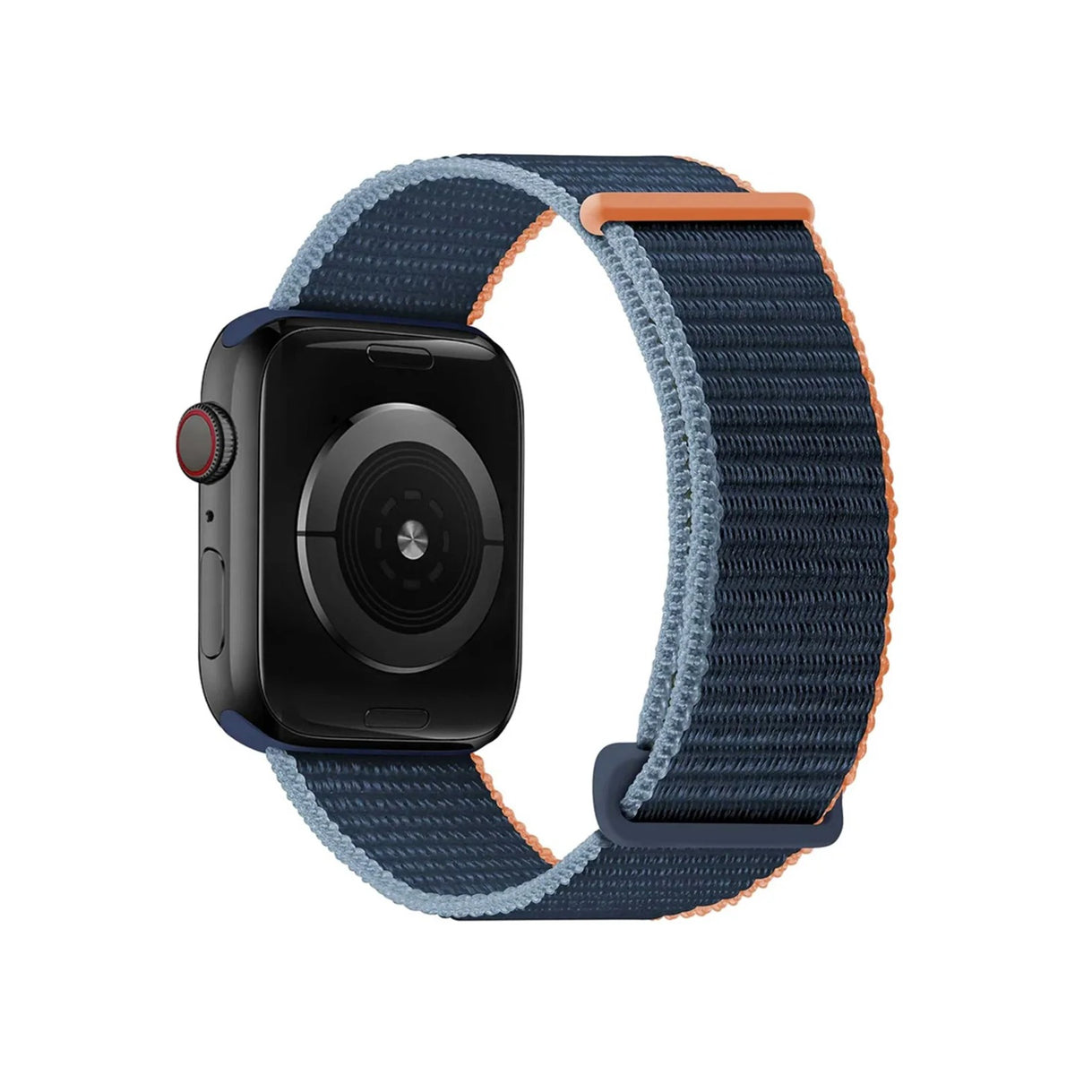 Sport Loop Navy & Orange Watch Strap For Apple