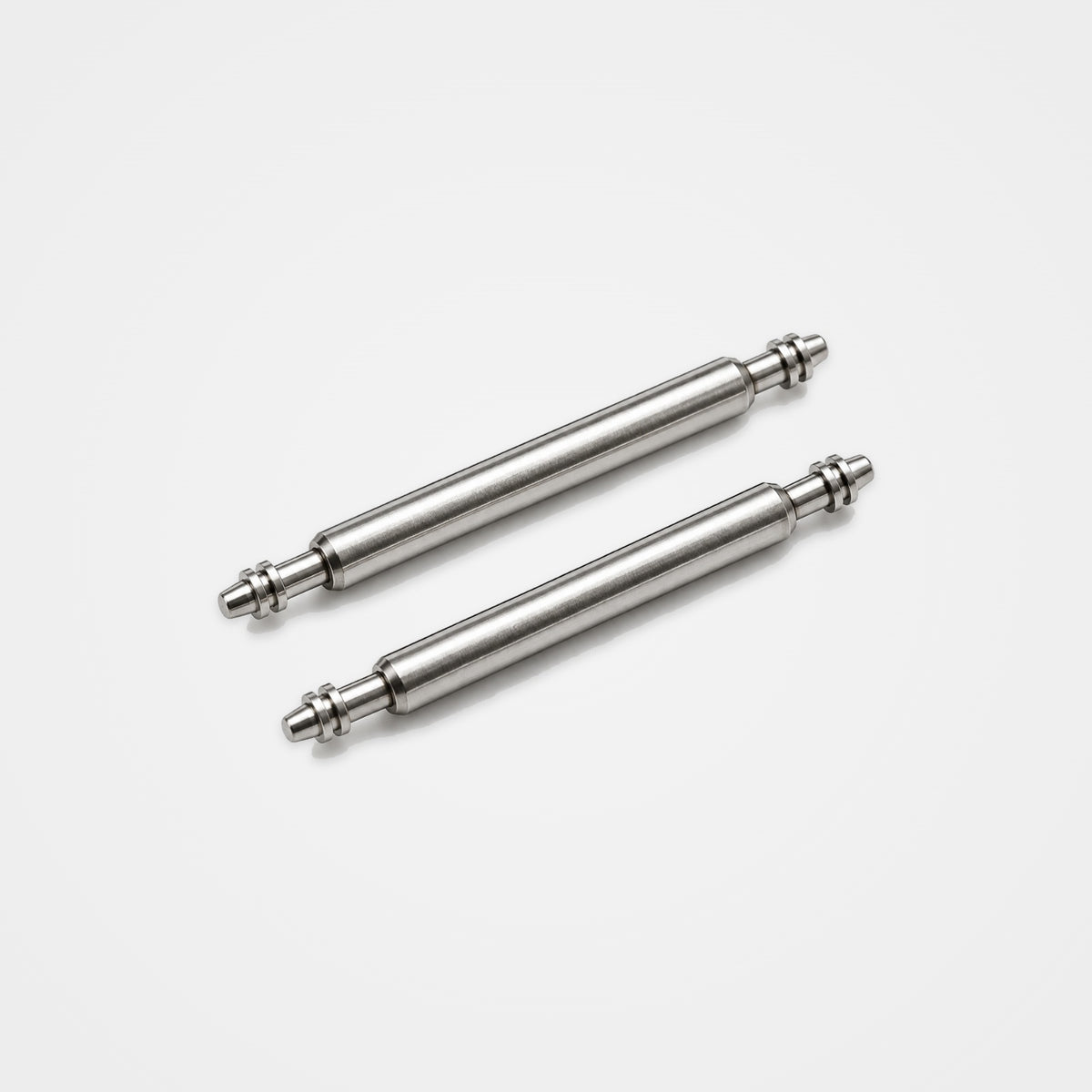 A pair of 1.8mm heavy duty 316 stainless steel watch spring bars
