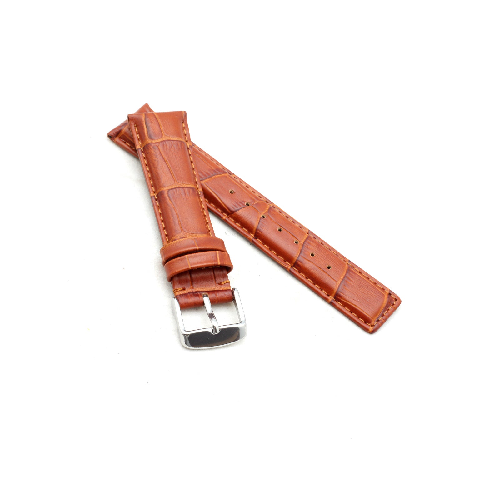 Tan Classic IWC Style Alligator Watch Strap