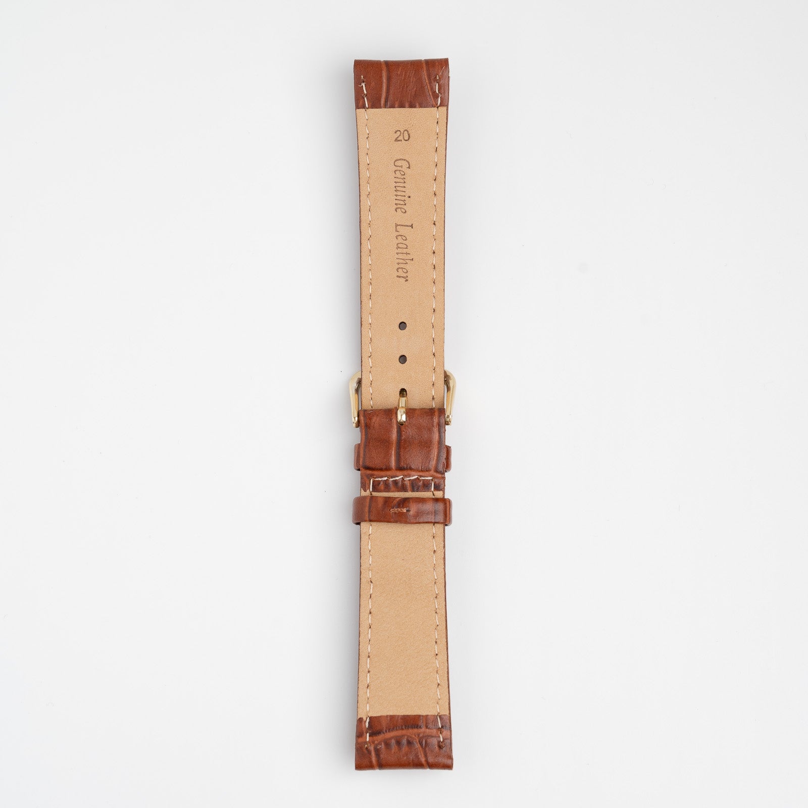 Alligator Value Padded Tan Watch Strap