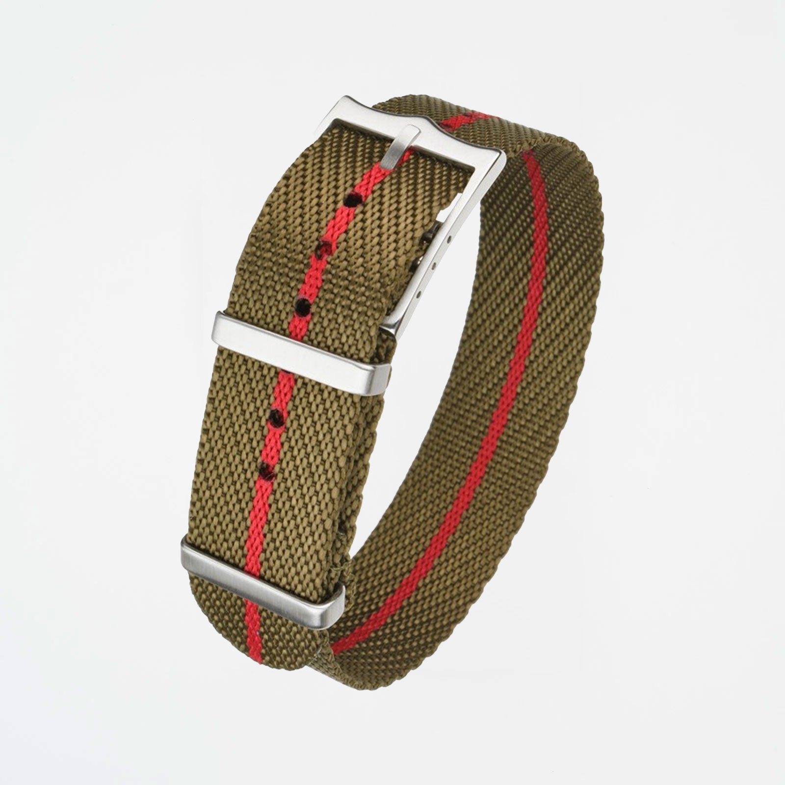 Weaverham Tudor Brown & Red Watch Strap