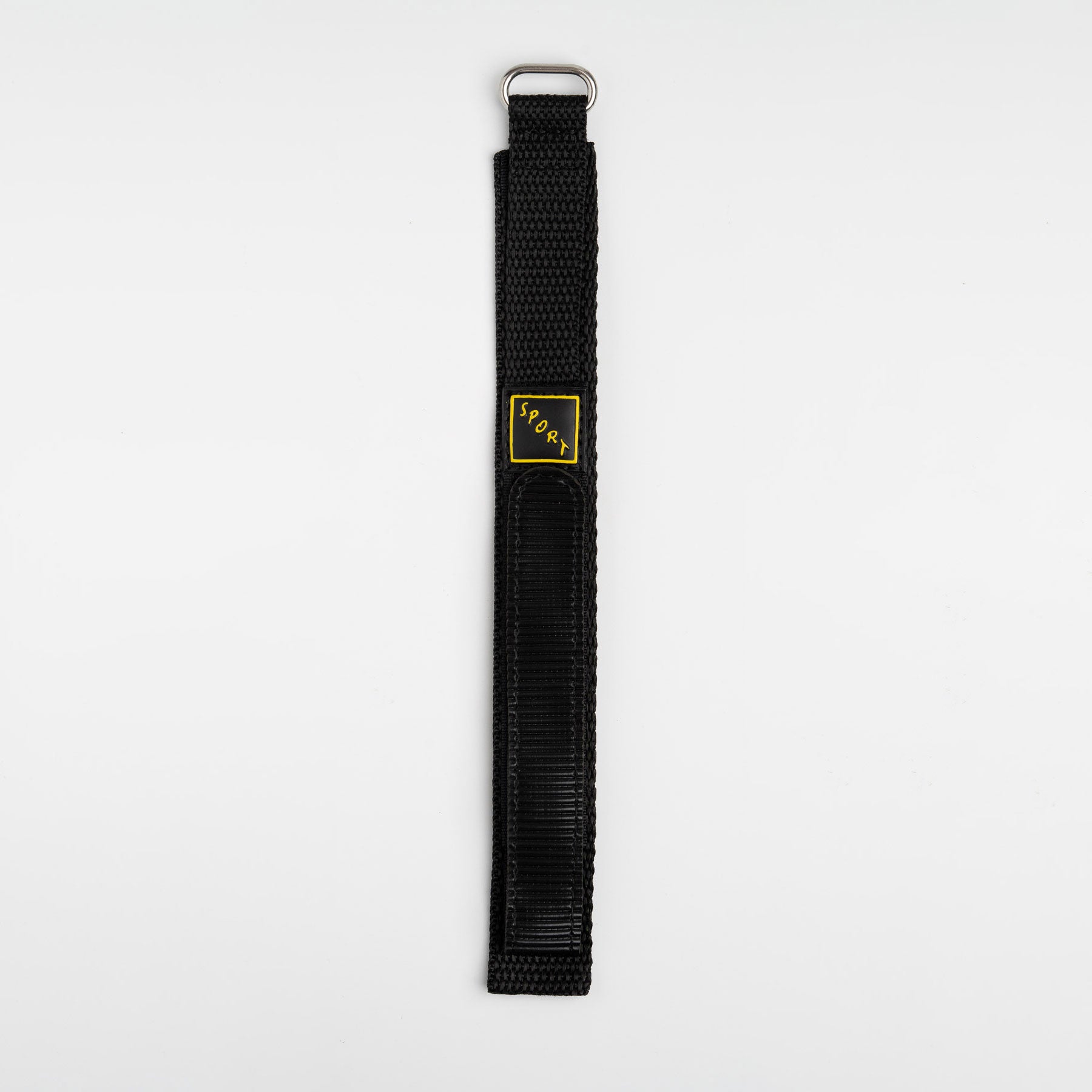 Hook & Loop Black Watch Strap