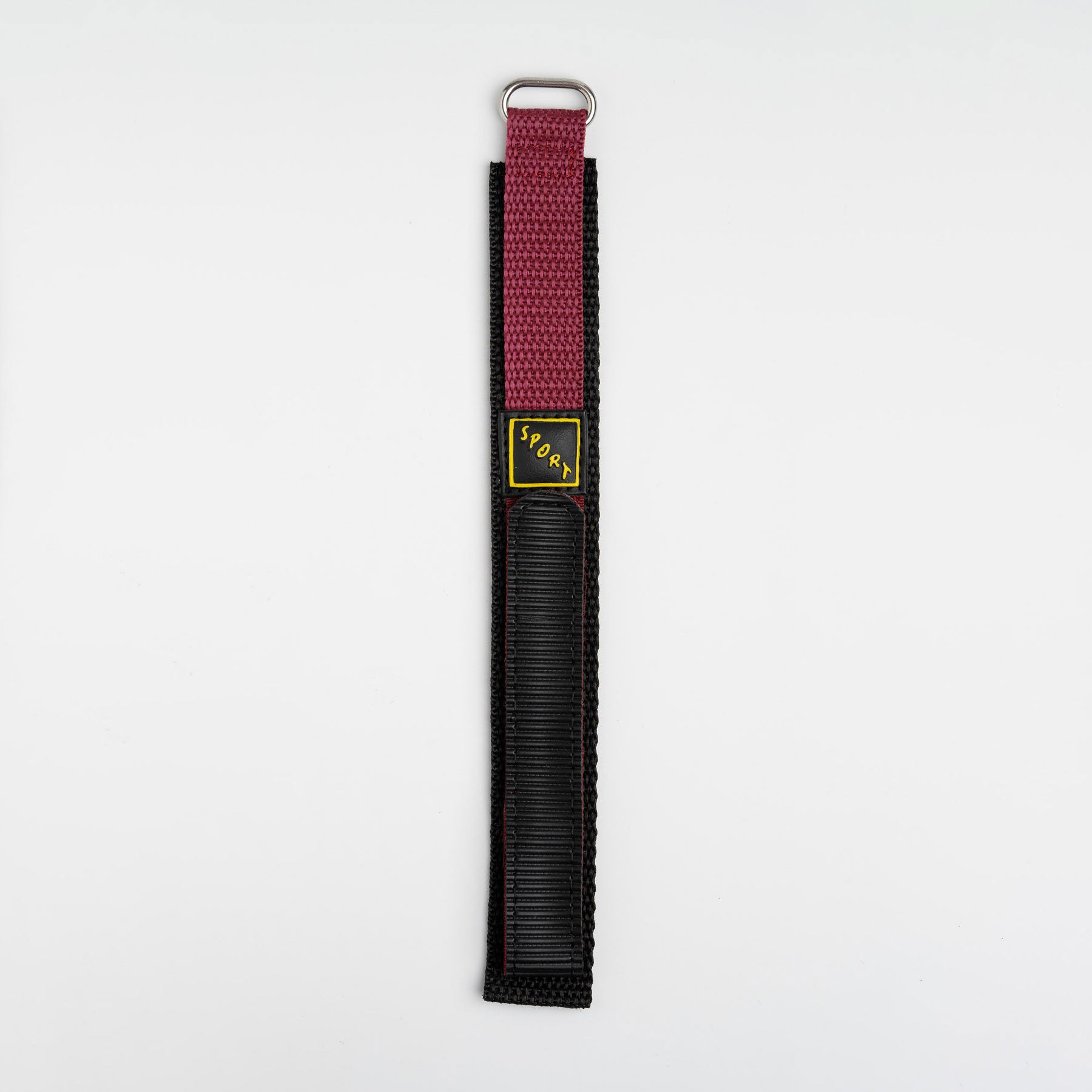 Hook & Loop Burgundy Watch Strap