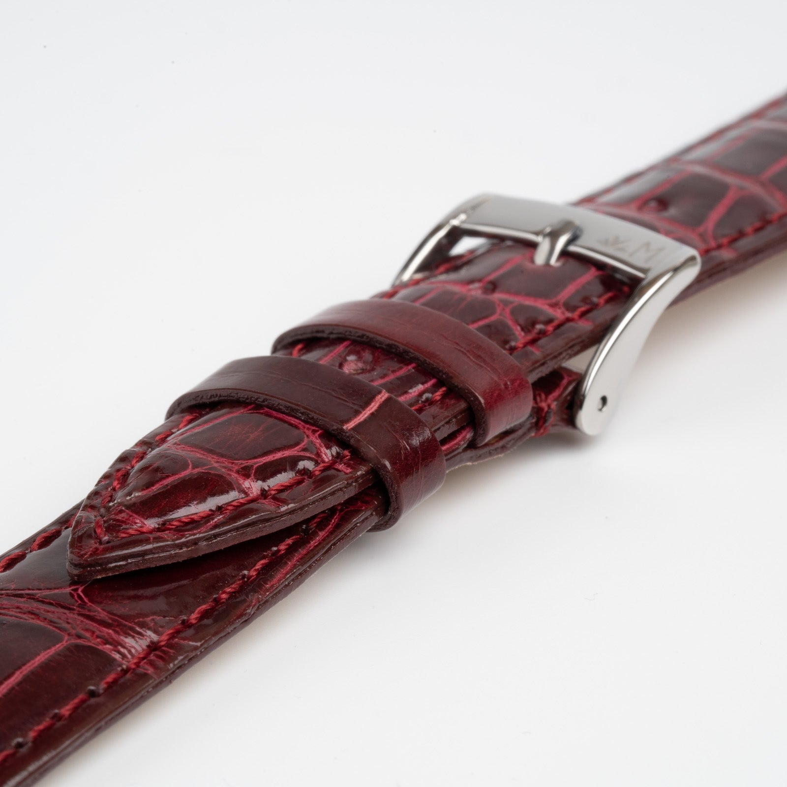 Volterra Coco Alligator Burgundy Watch Strap