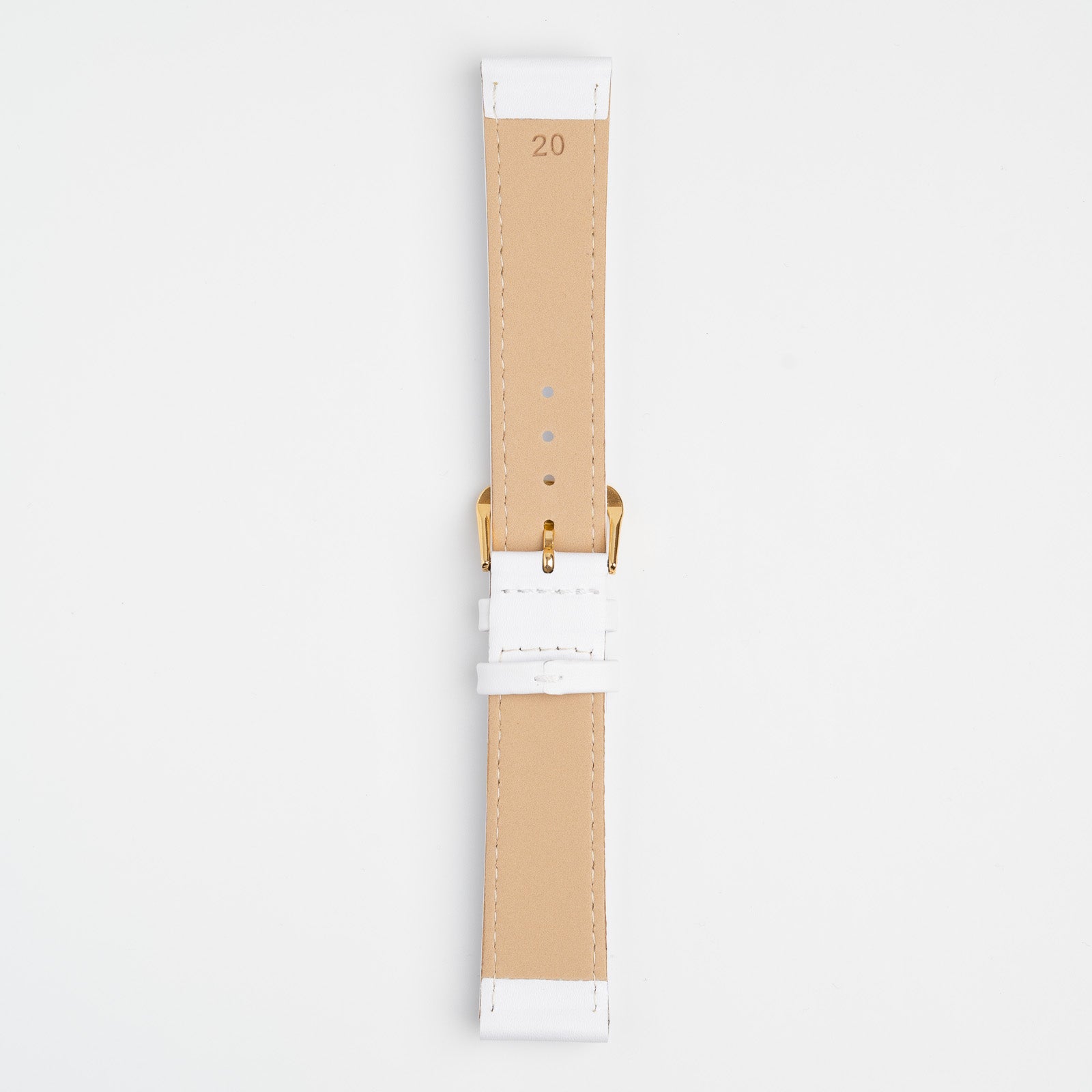 Economy XL White Watch Strap