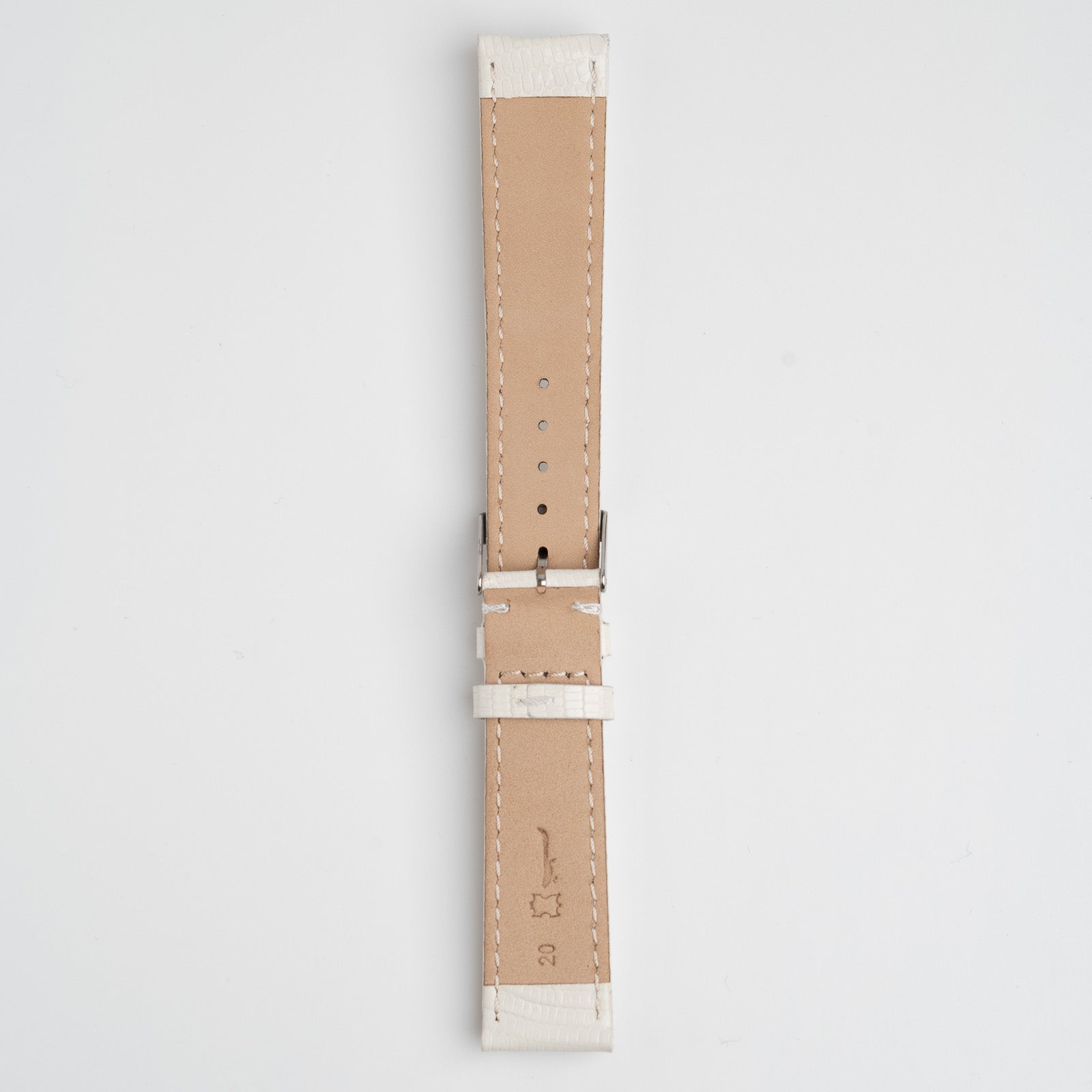 Autentico Lizard White Watch Strap