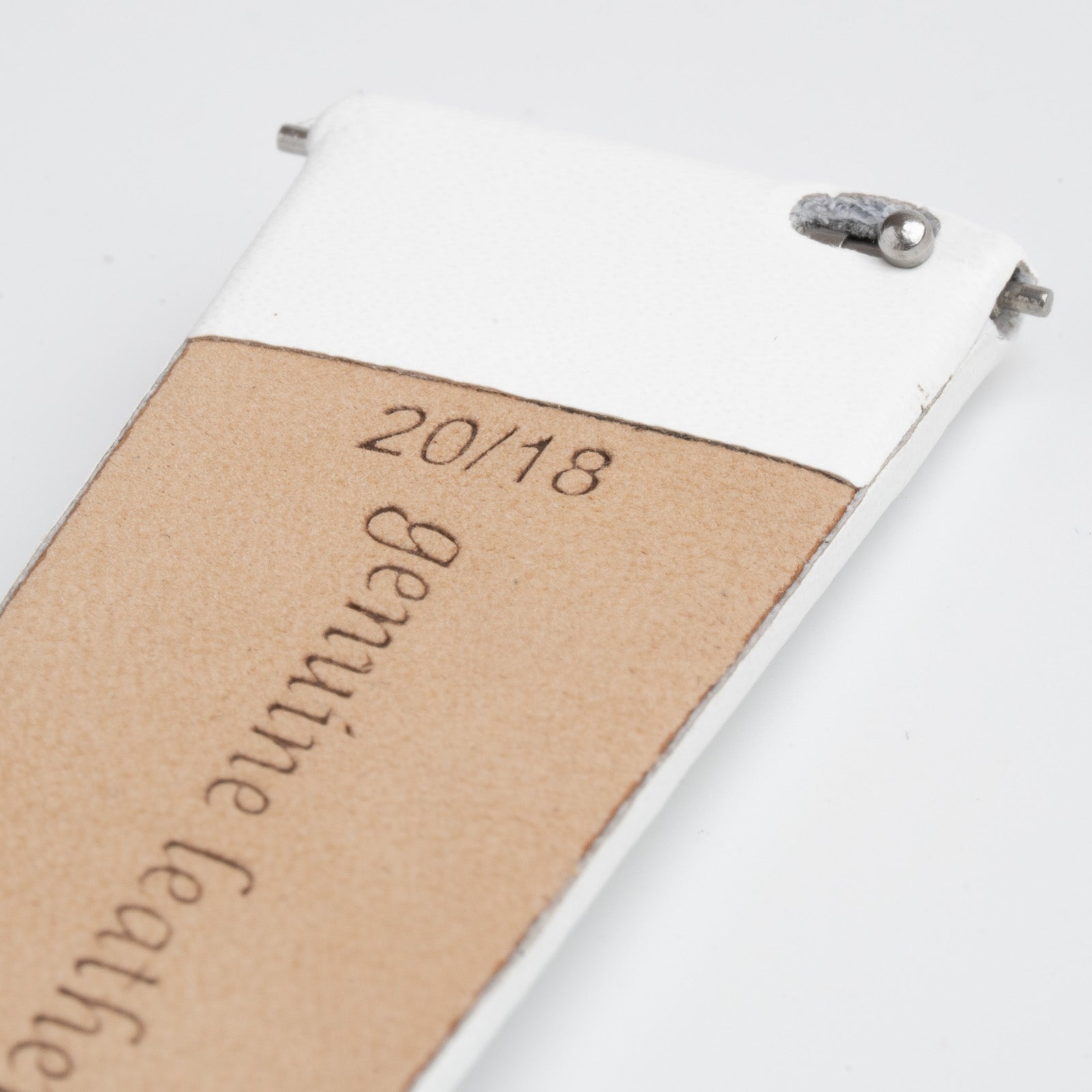 Windsor Smooth Quick Release White Watch Strap