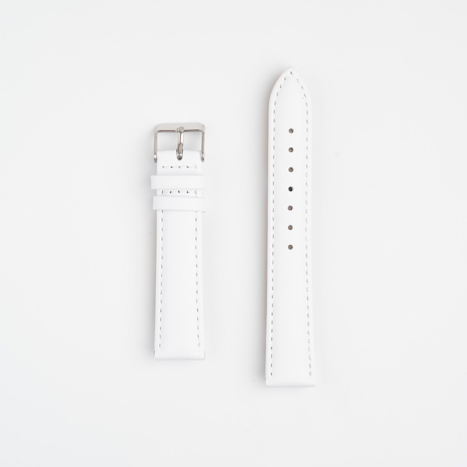 Economy Padded White Watch Strap