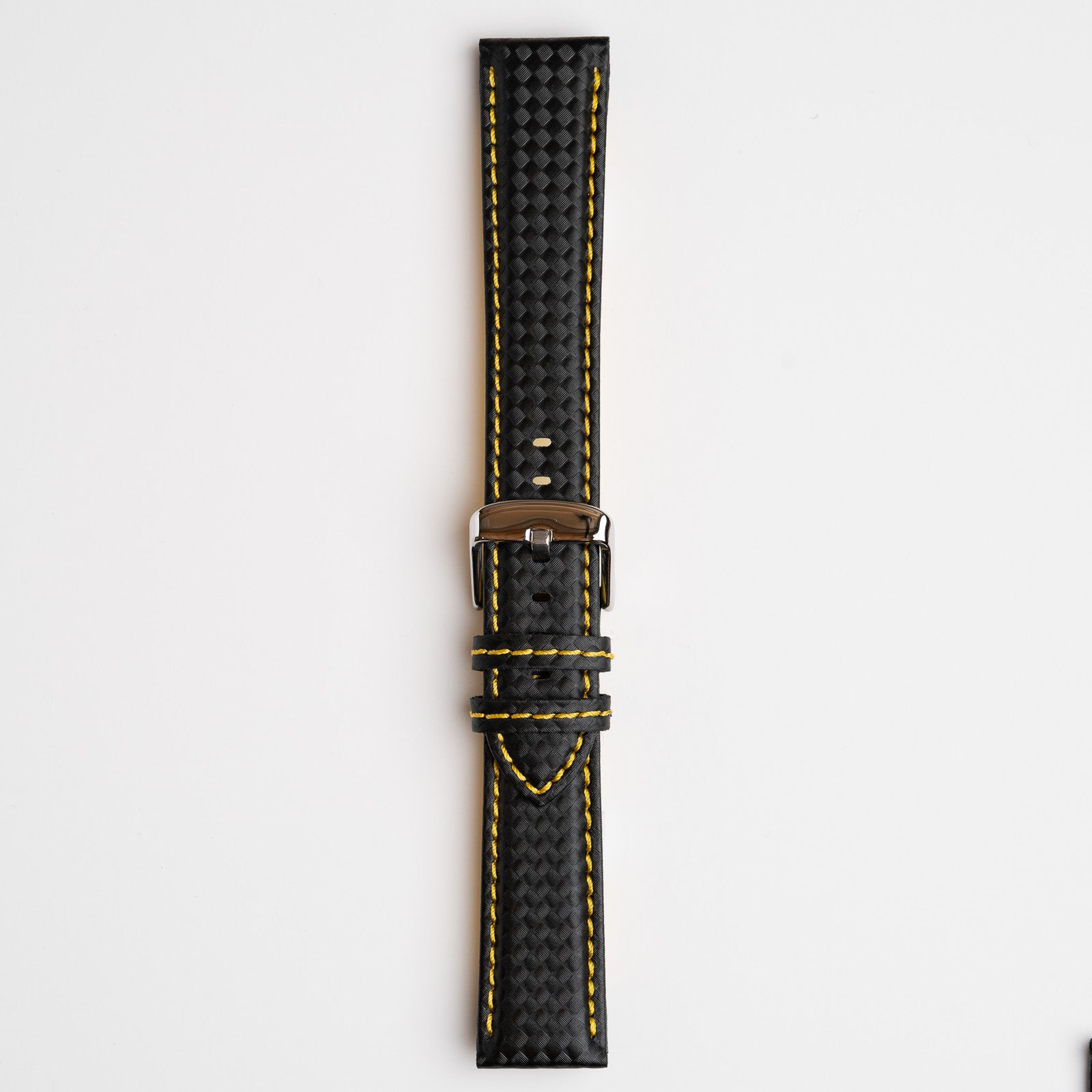 Anthracite Carbon Yellow Watch Strap