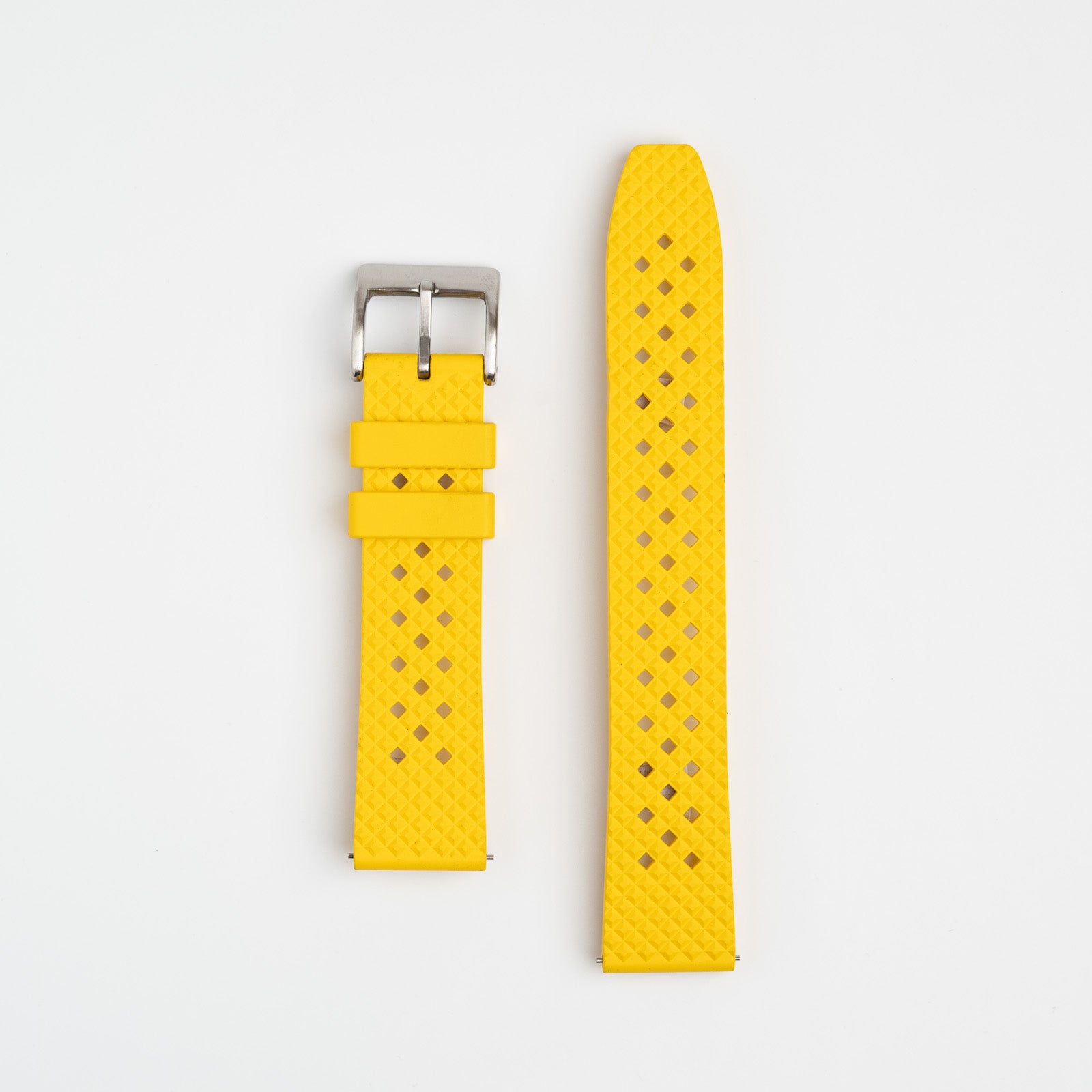 Hex FKM Quick Release Rubber Yellow Watch Strap