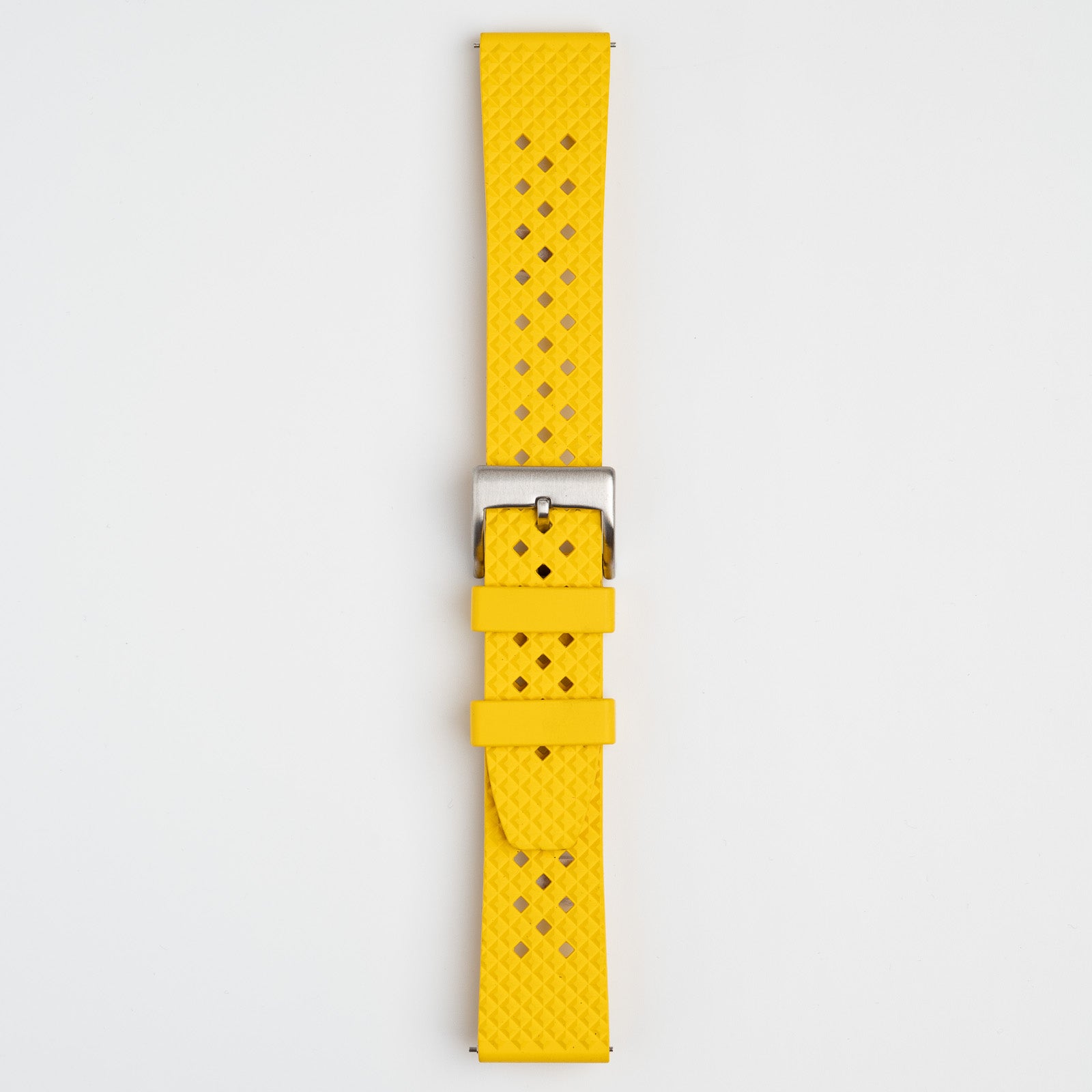 Hex FKM Quick Release Rubber Yellow Watch Strap