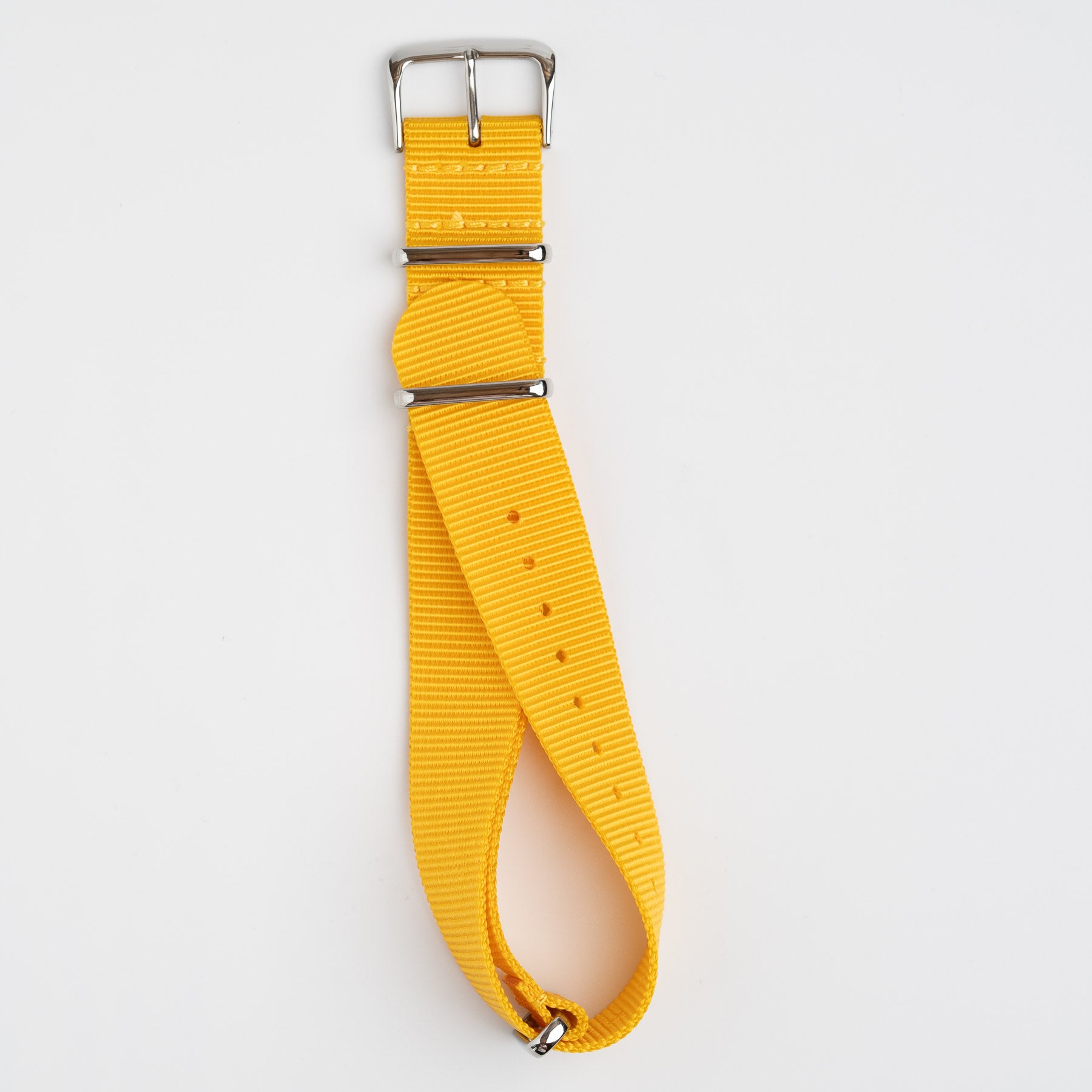 Yellow Nylon Military Watch Strap - Main Image