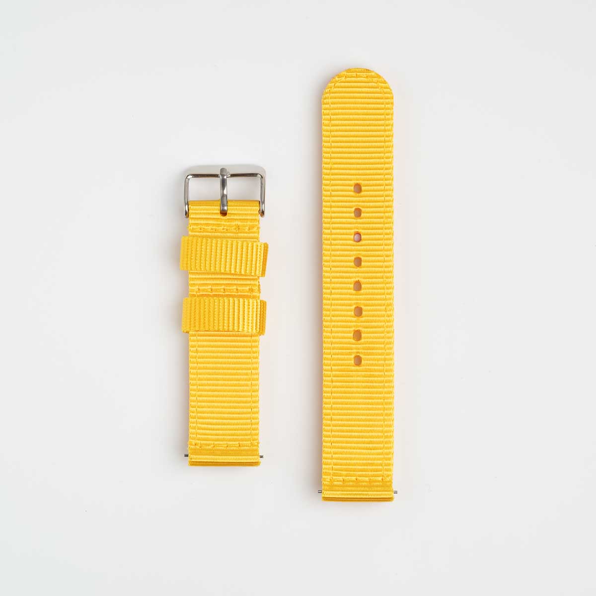Nylon Quick Release Yellow Watch Strap