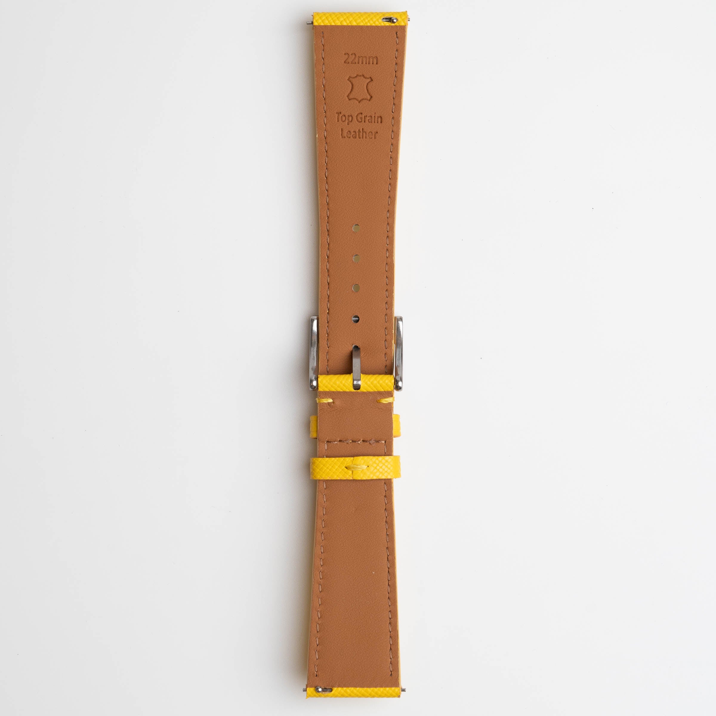 Saffiano Lux Yellow Watch Strap