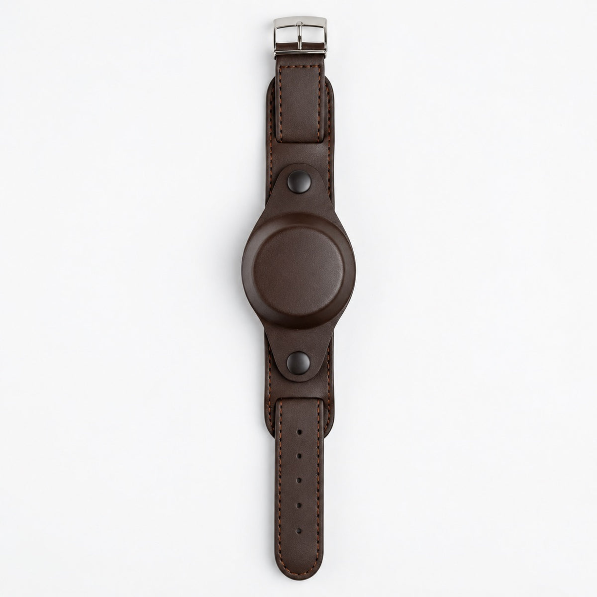 Brown Military Watch Strap With Cover