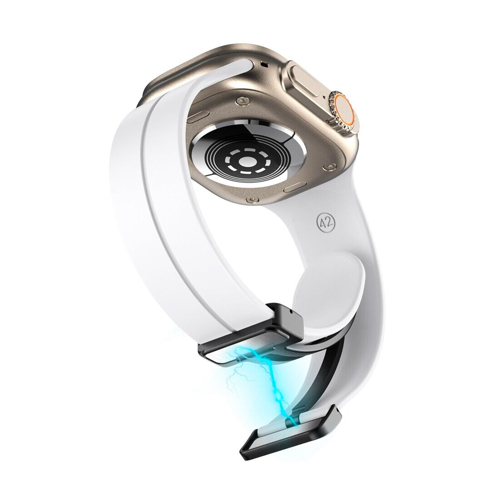 Kingston White Watch Strap For Apple