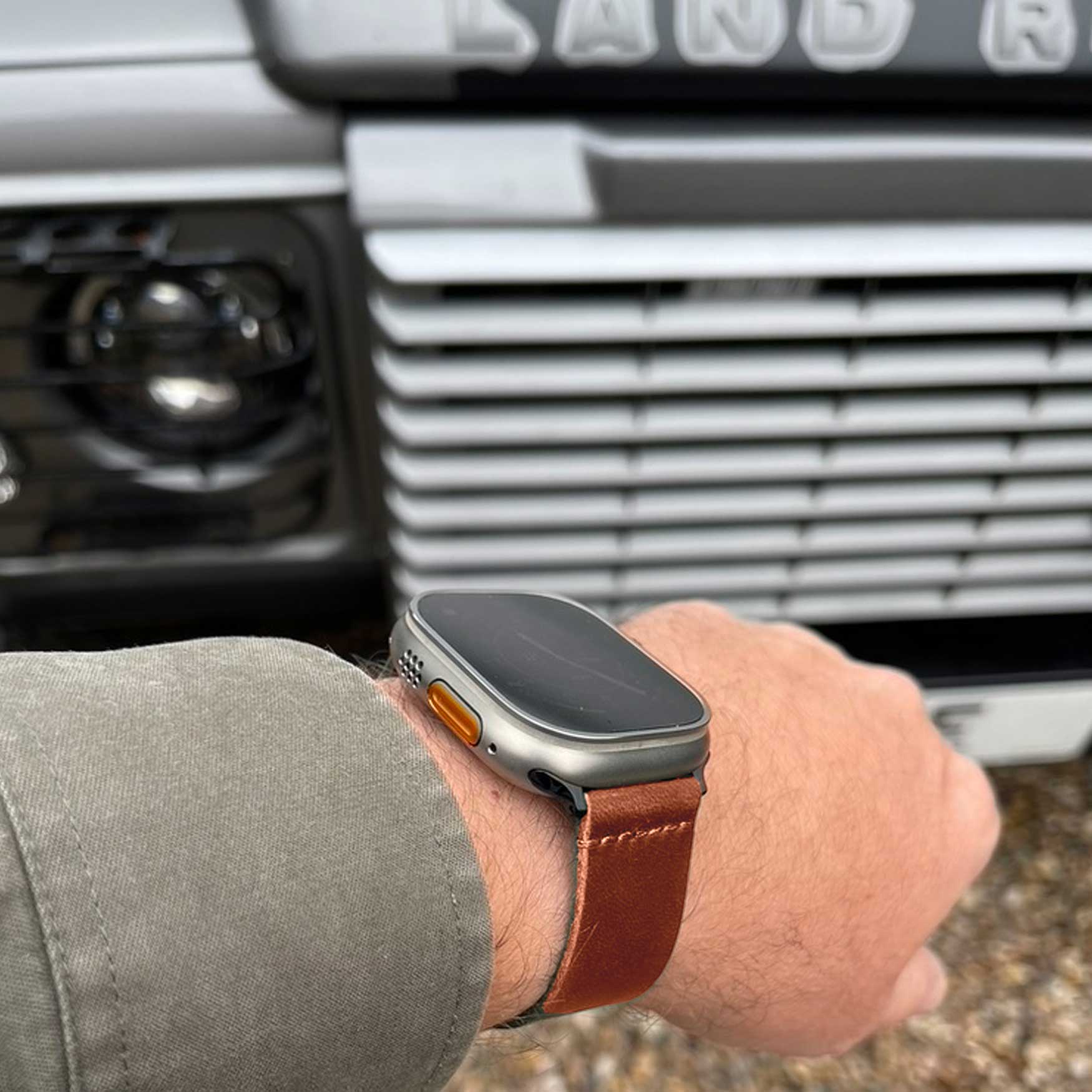 Hawkshead Brown Watch Strap For Apple