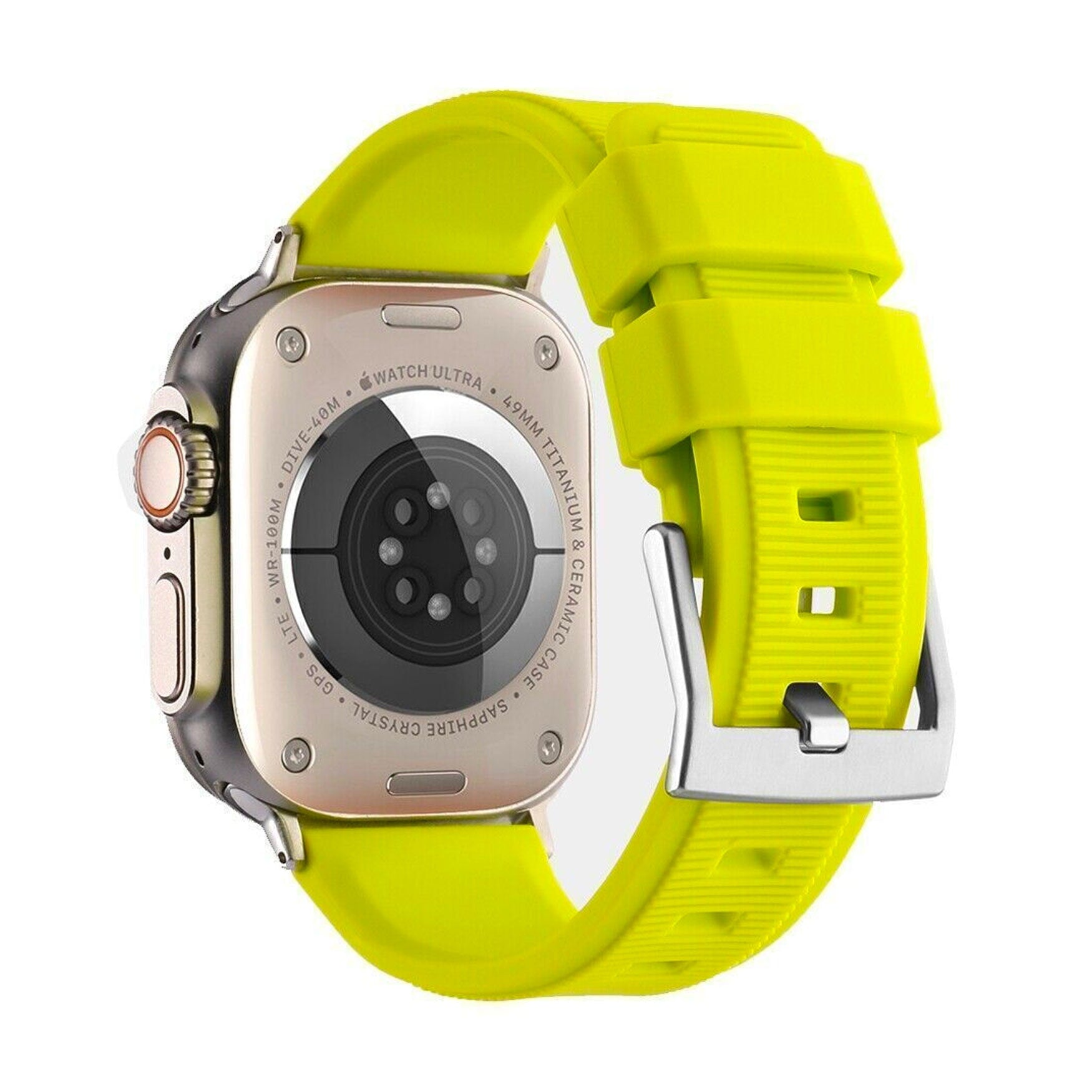 Studland Lime Green Watch Strap For Apple